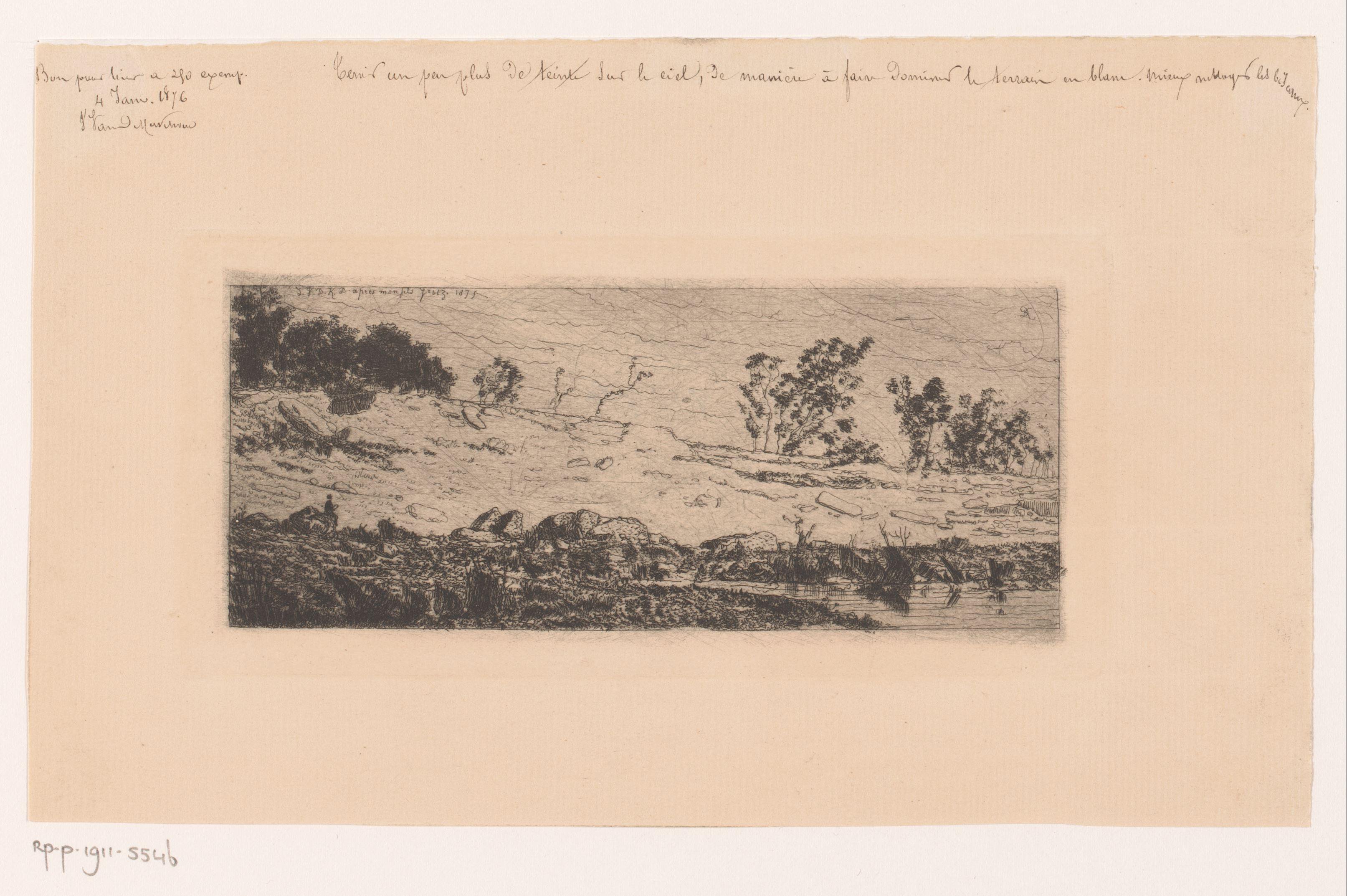 Glooiend landschap met een meer