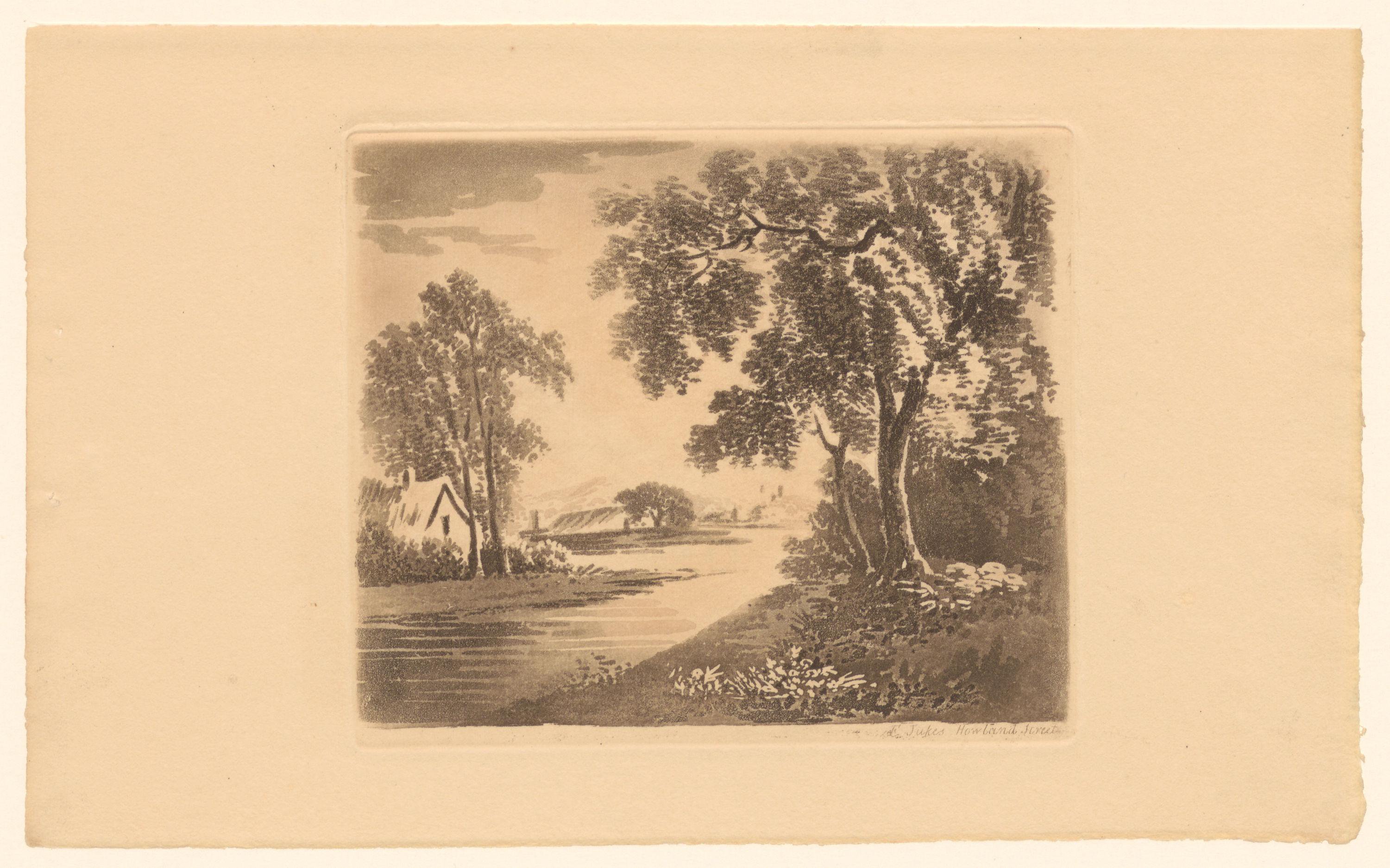 Landschap met een beek