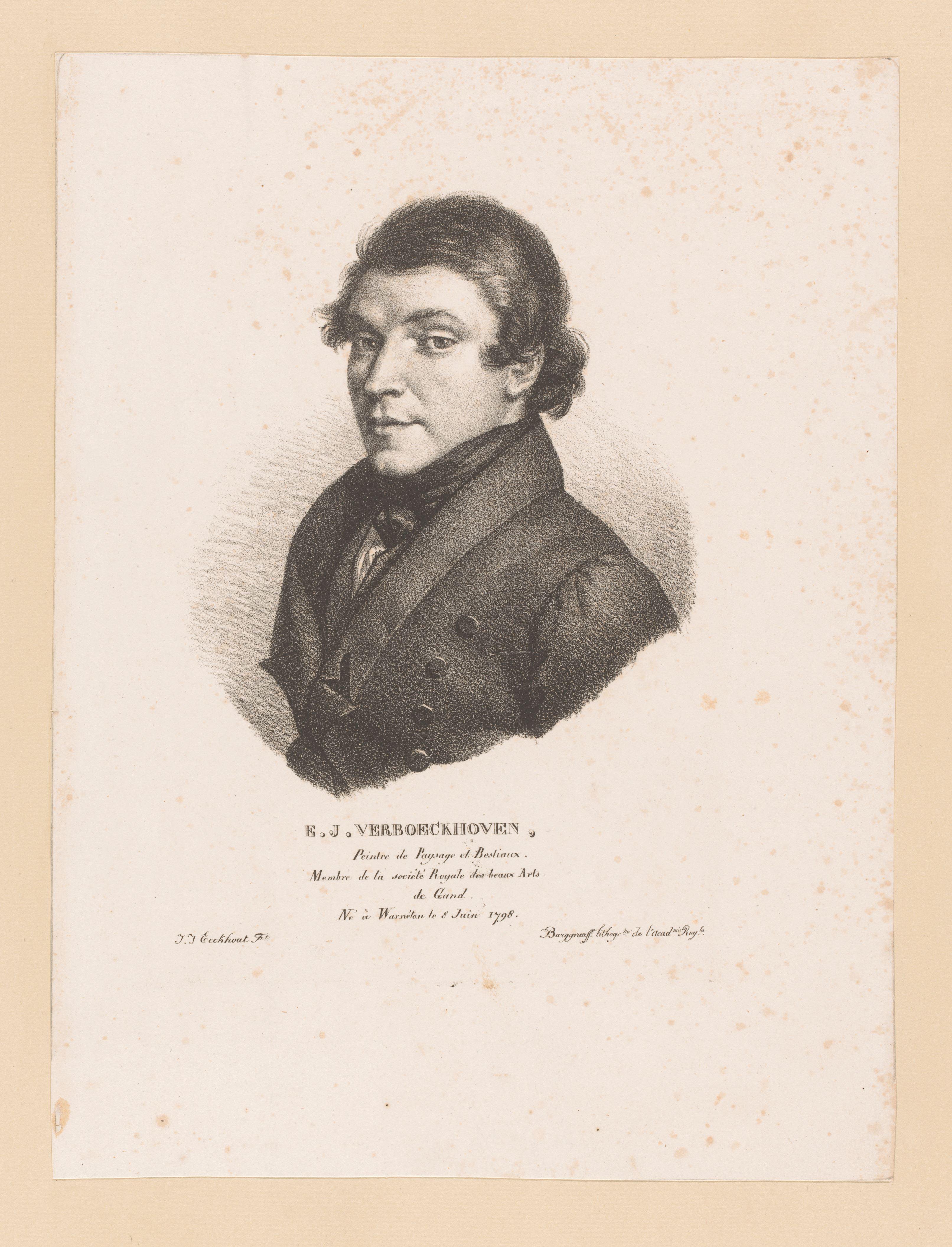 Portret van Eugène Verboeckhoven