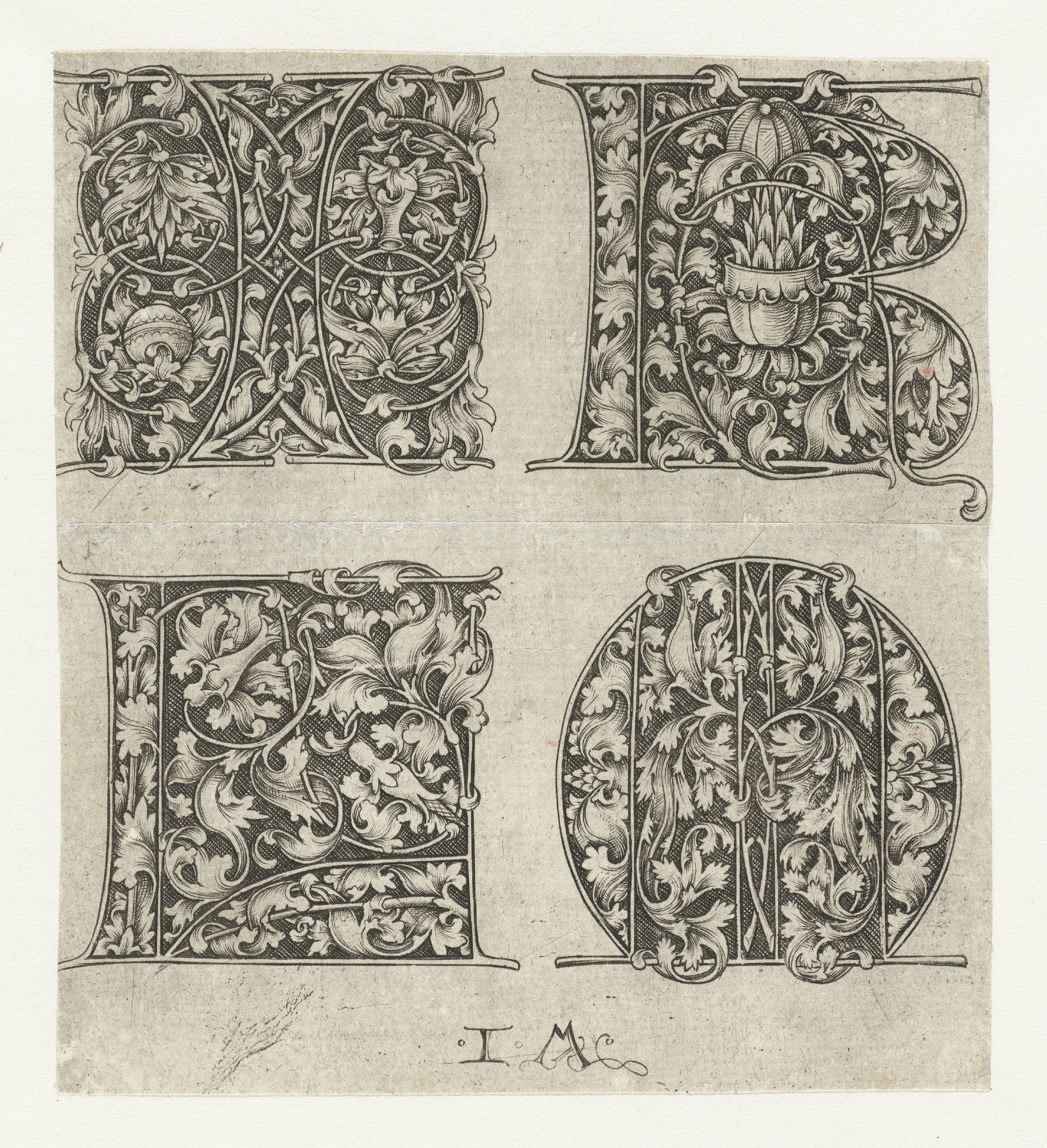 Hoofdletters I, K, L en M