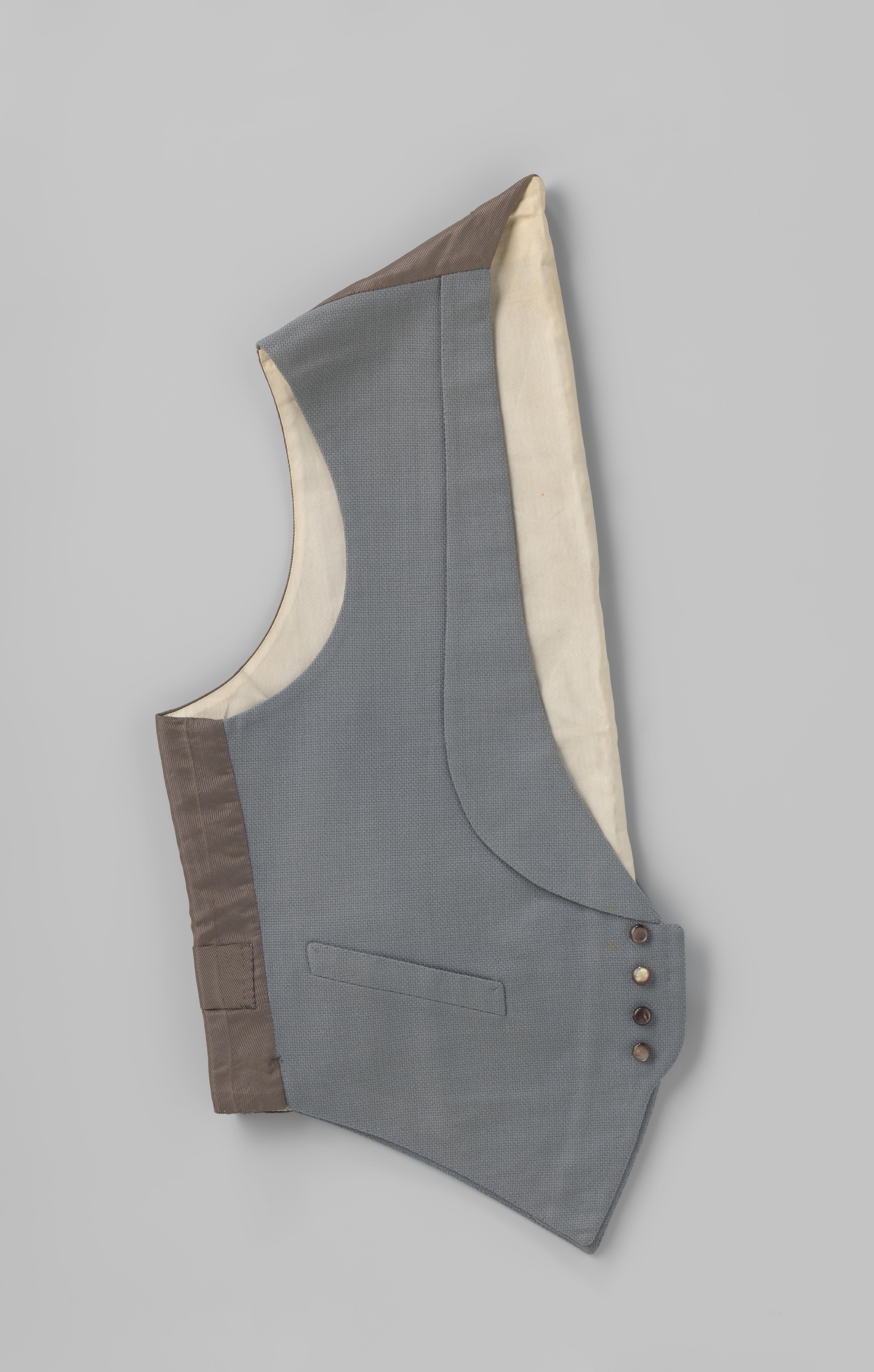 Vest van grijze wol
