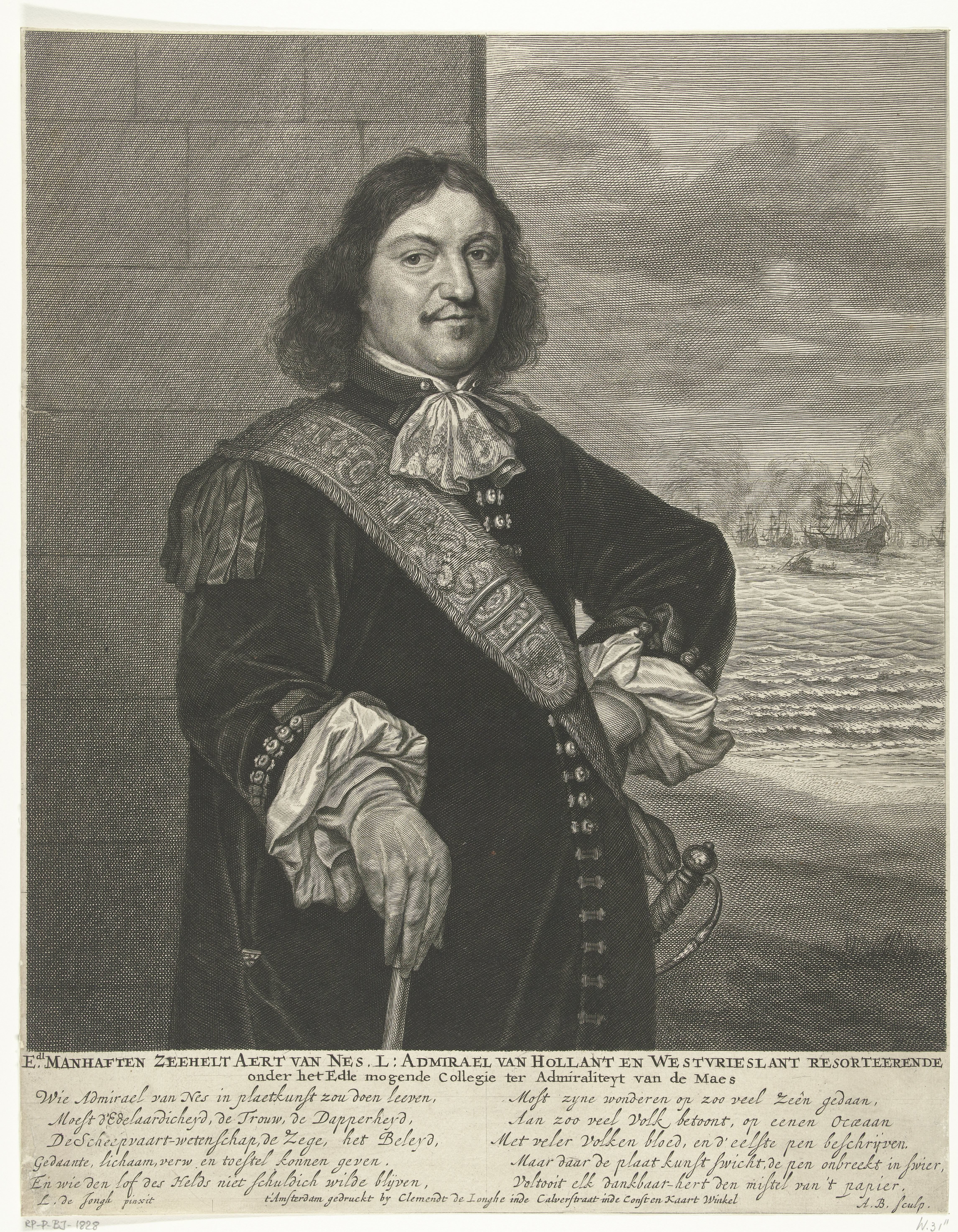 Portret van Aert Jansz. van Nes