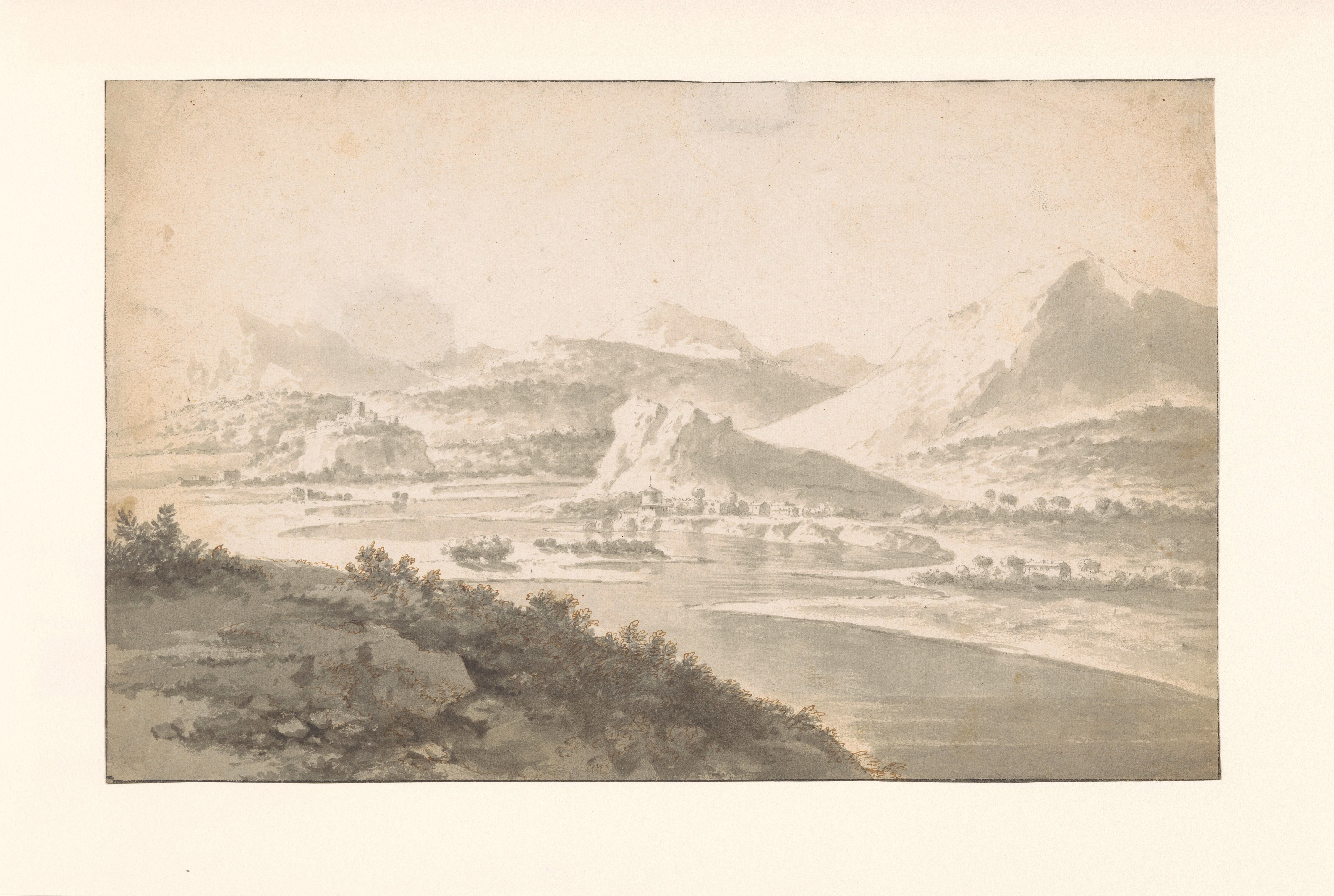 Mountain Landscape with a River Valley