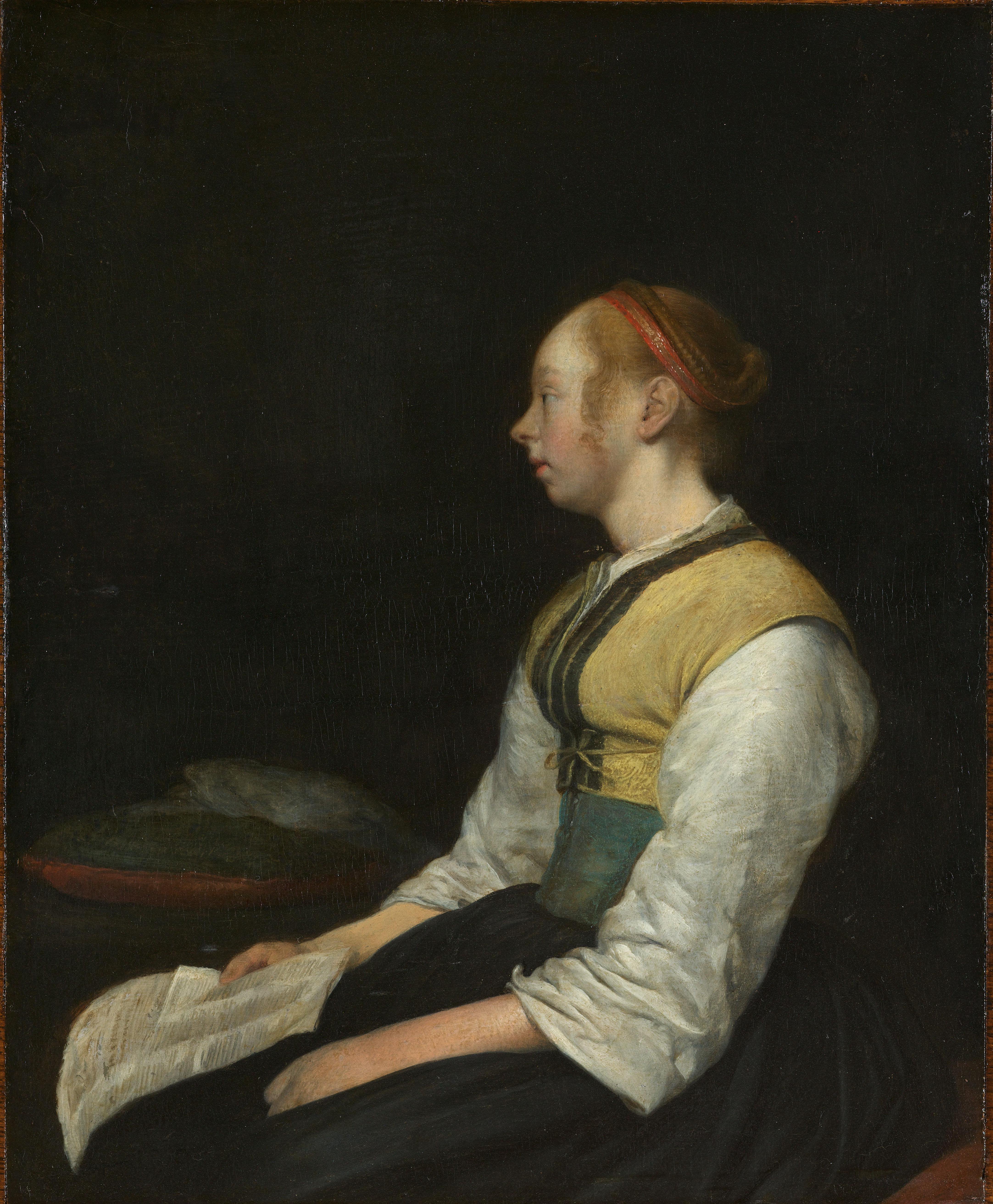 Vrouw in boerenkostuum