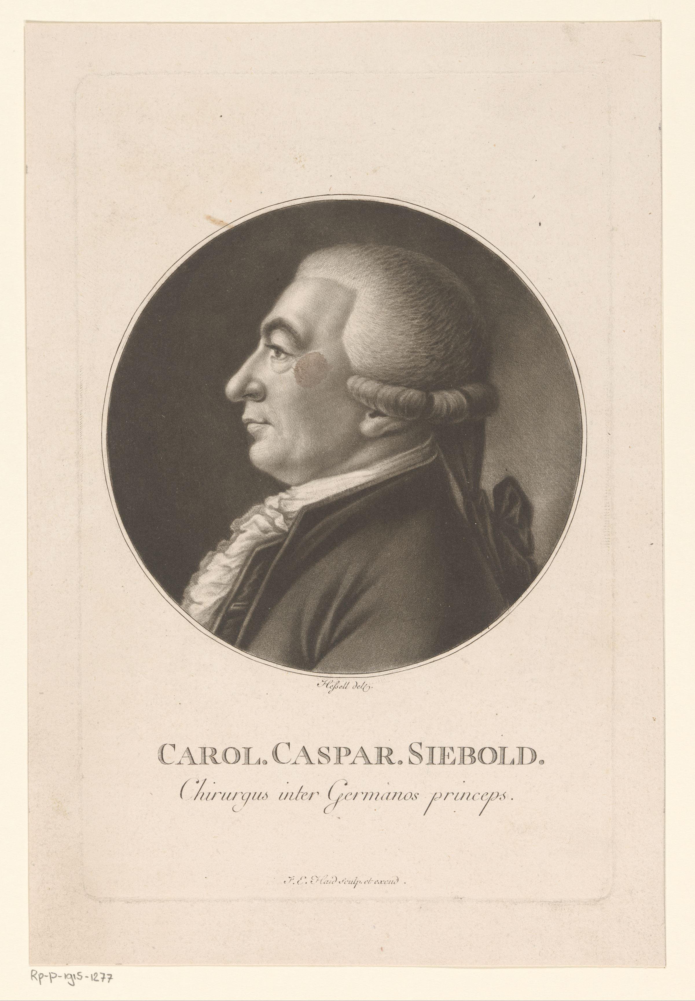 Portret van Carl Caspar Siebold