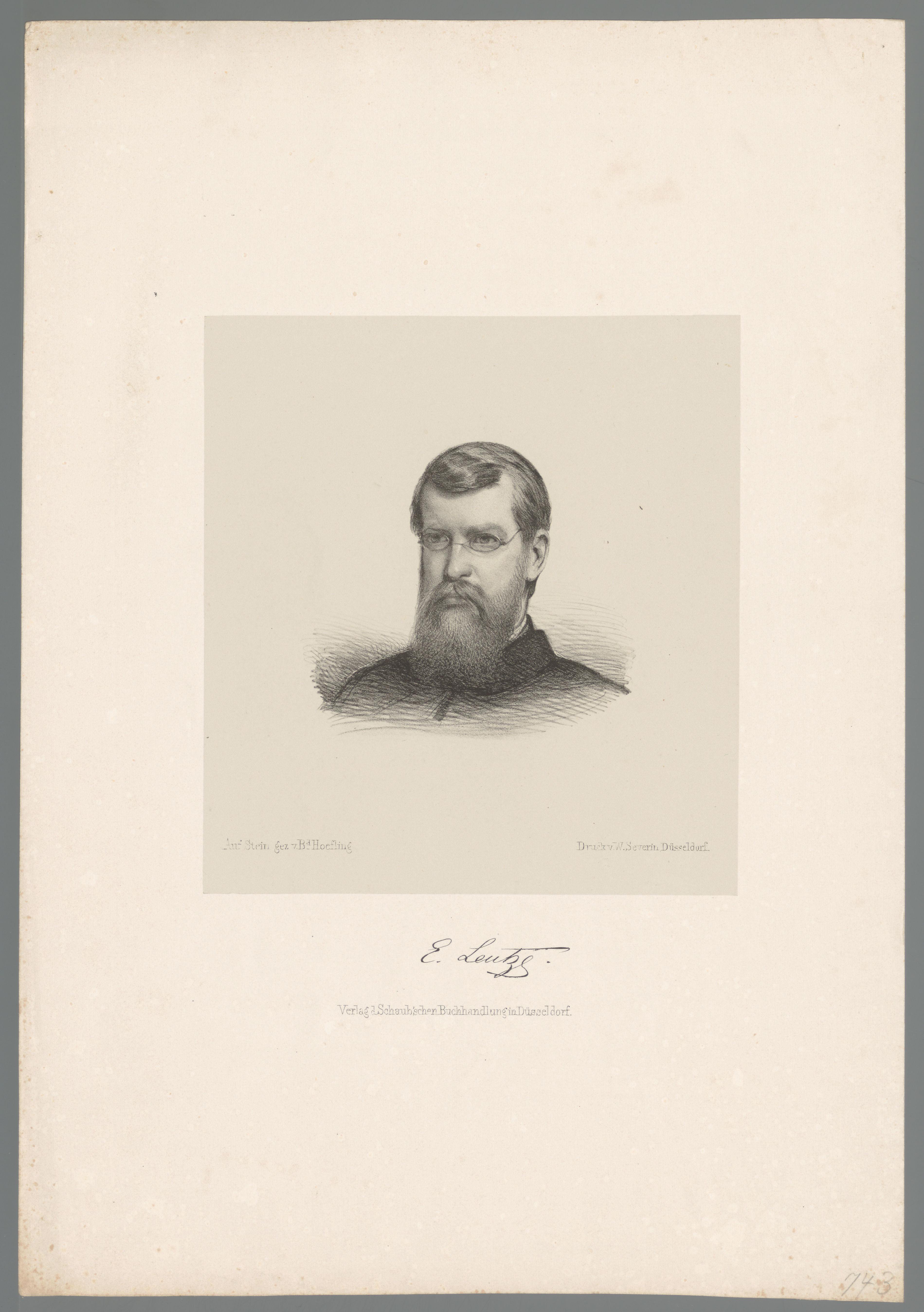 Portret van Emanuel Gottlieb Leutze