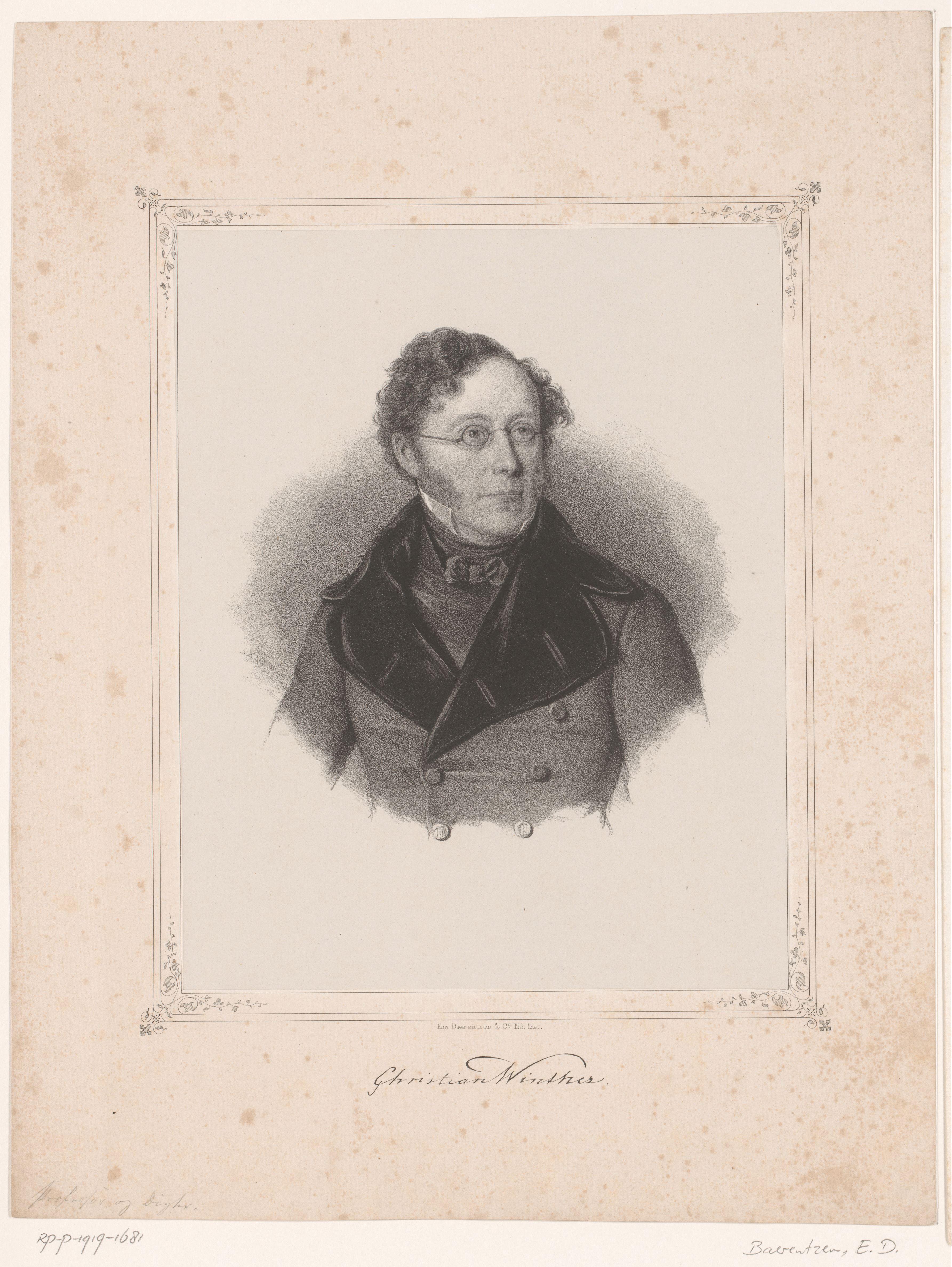 Portret van Christian Winther
