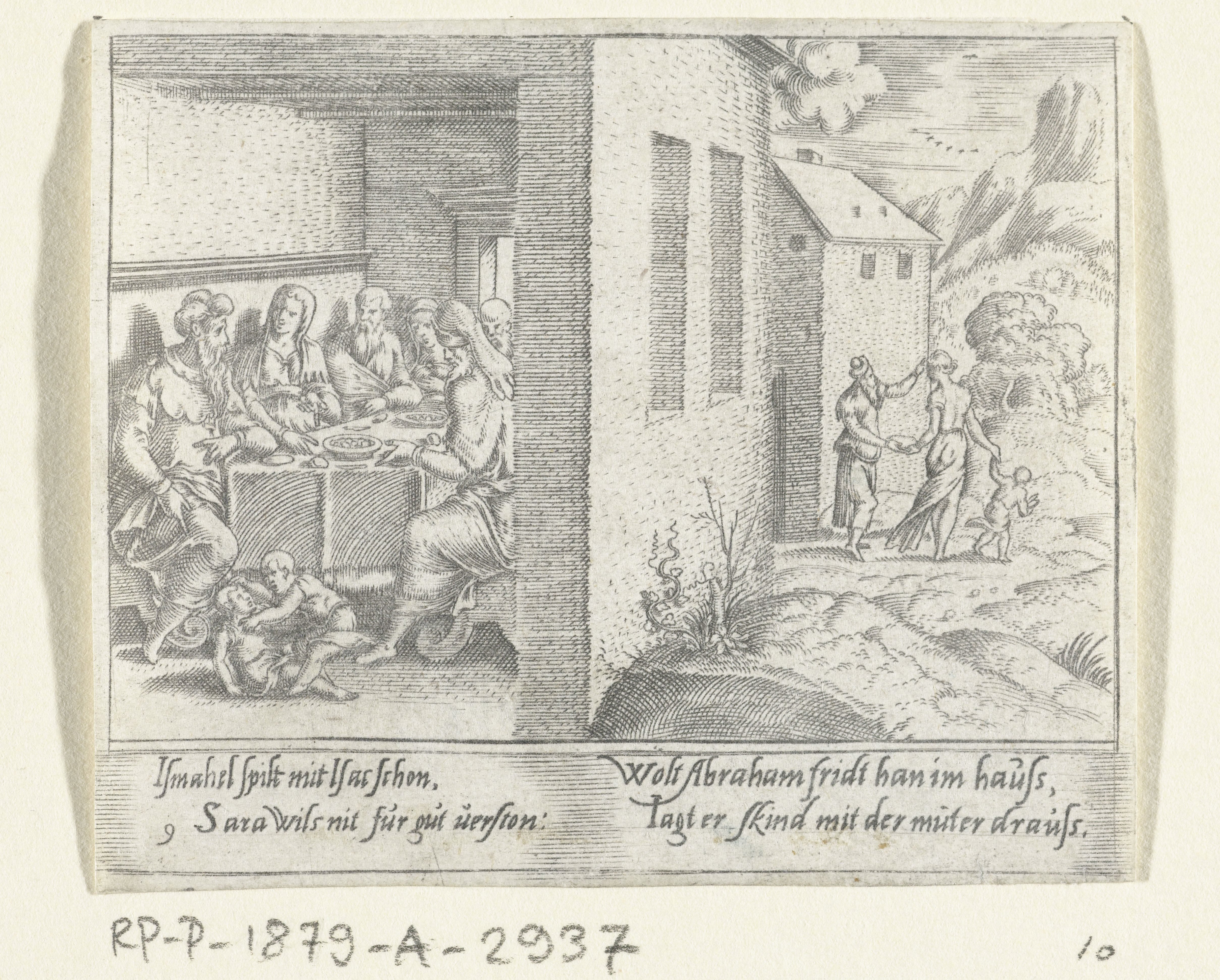 Abraham verdrijft Hagar en Ismaël