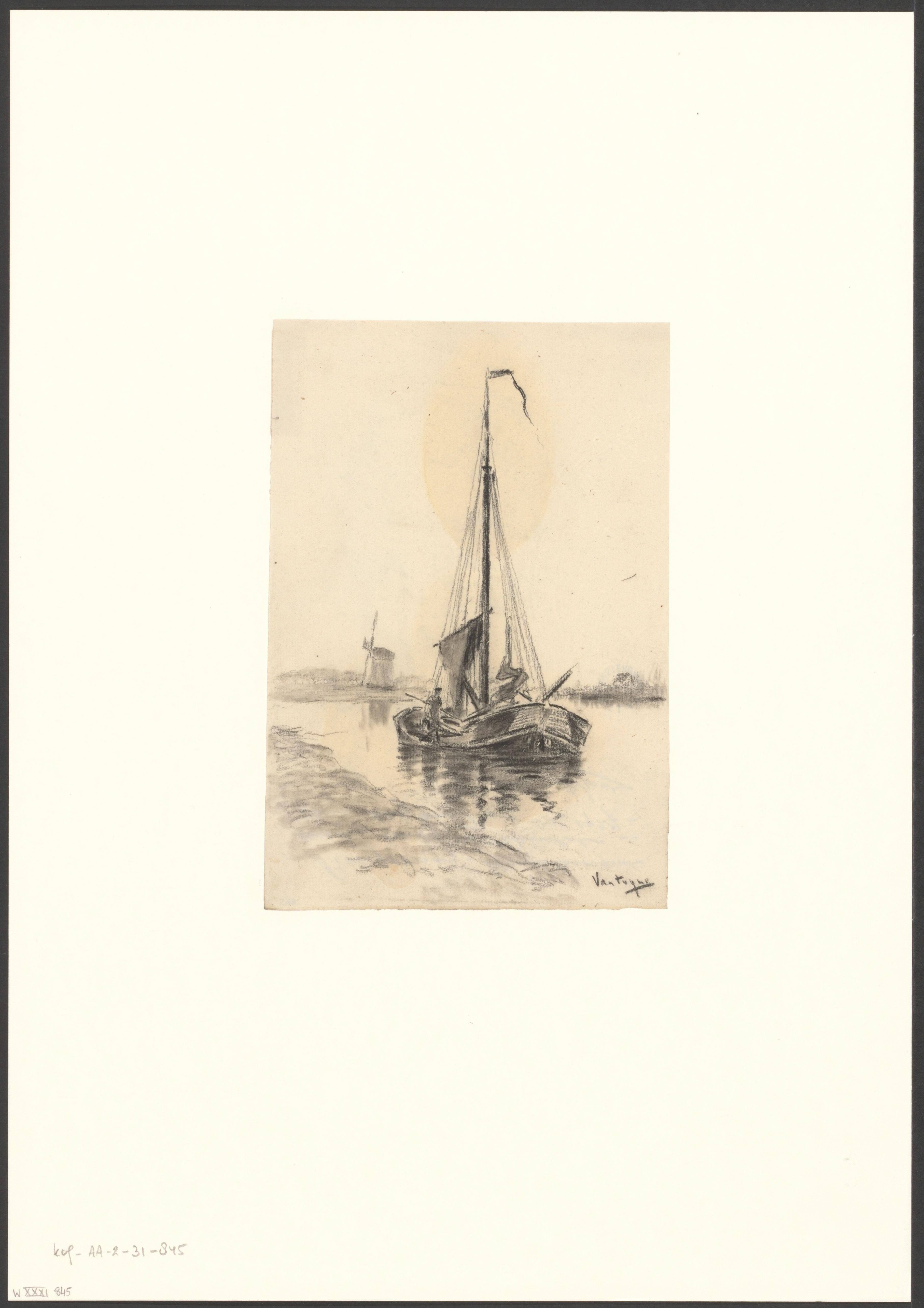 Gezicht op de Ringvaart nabij de Schinkel