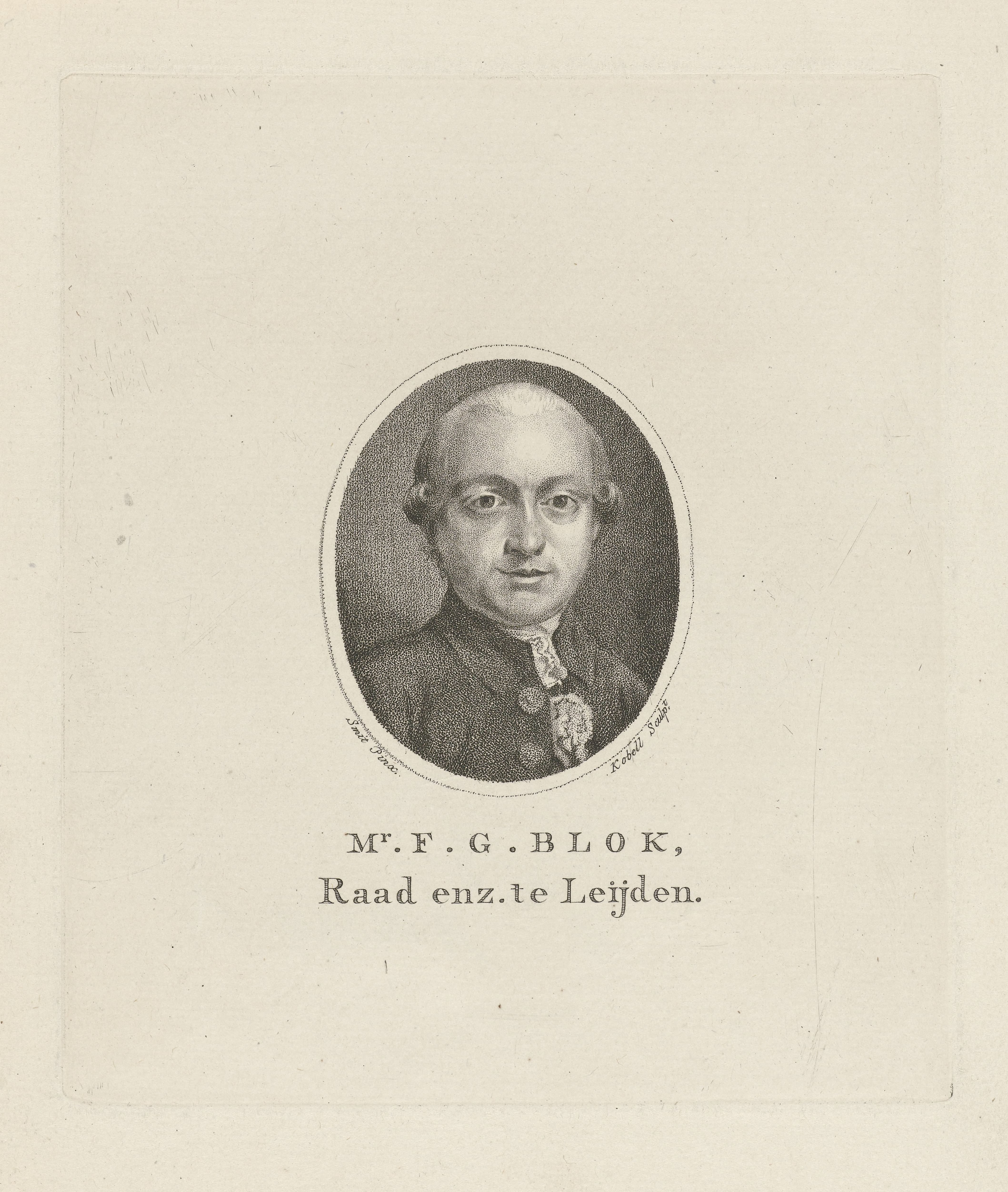 Portret van Franciscus Gualtherus Blok