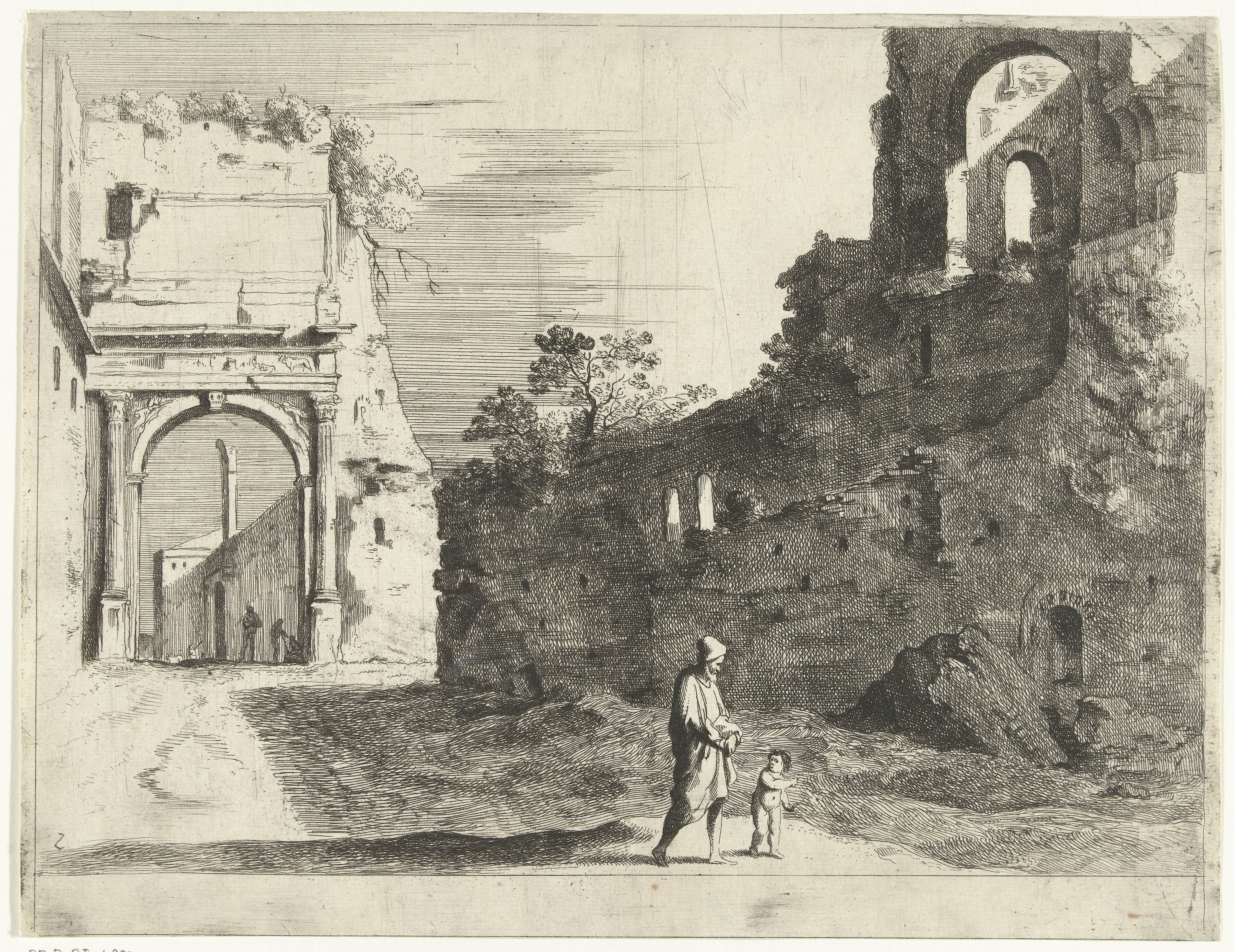 Ruïne van Titusboog op Forum Romanum
