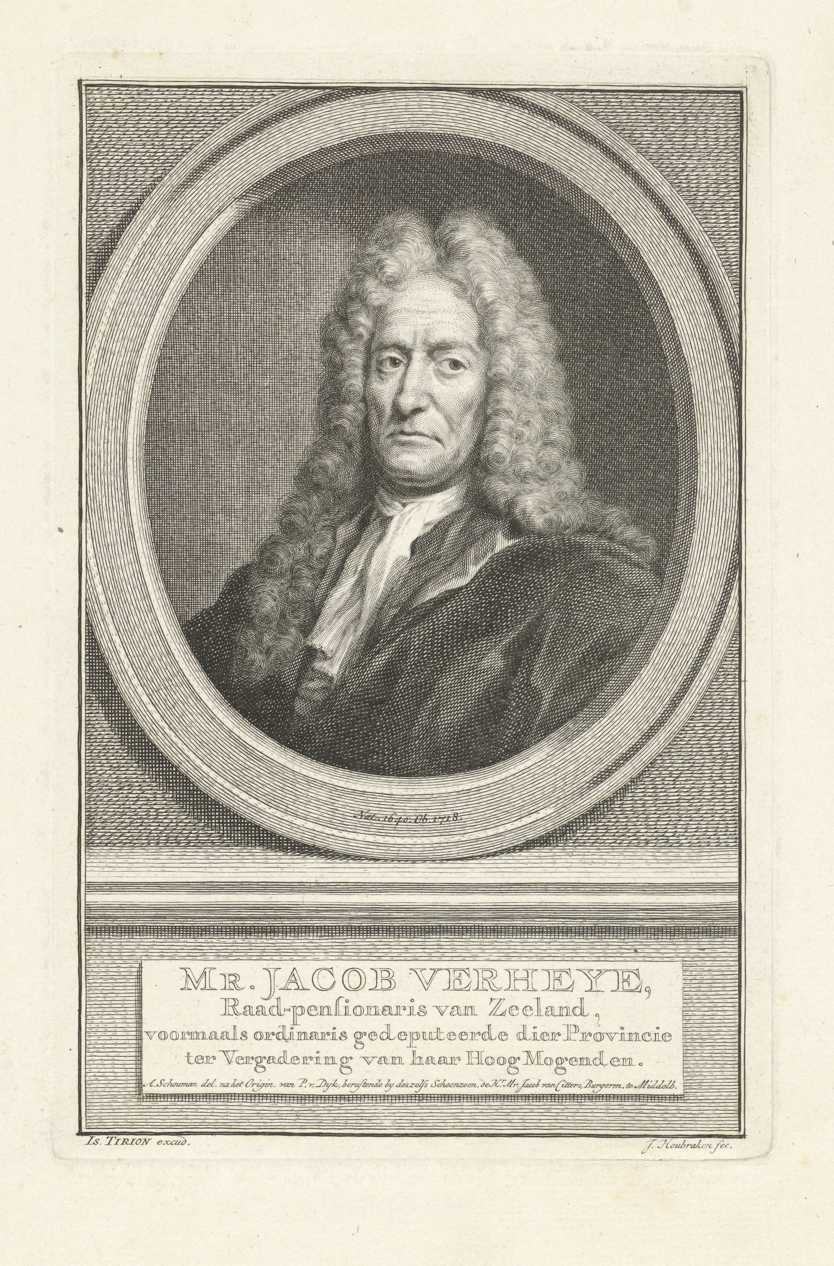 Portret van Jacob Verheije