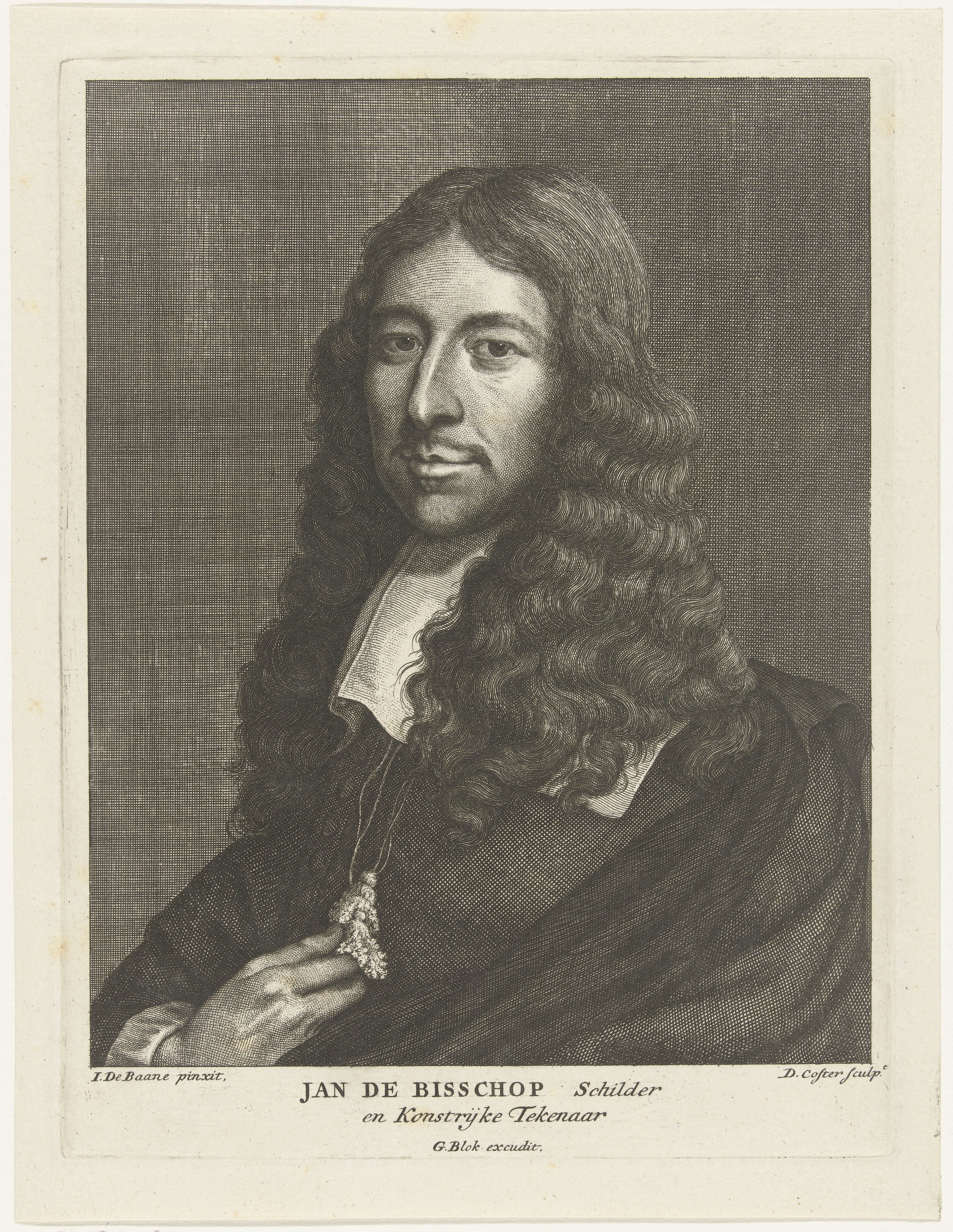Portret van de kunstenaar Jan de Bisschop