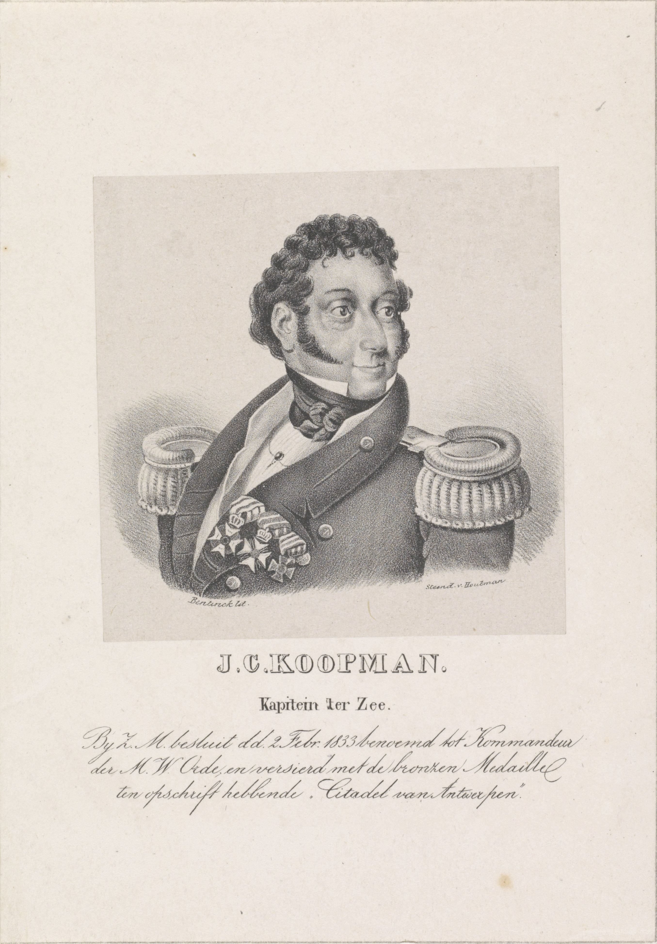 Portret van Jan Coenraad Koopman