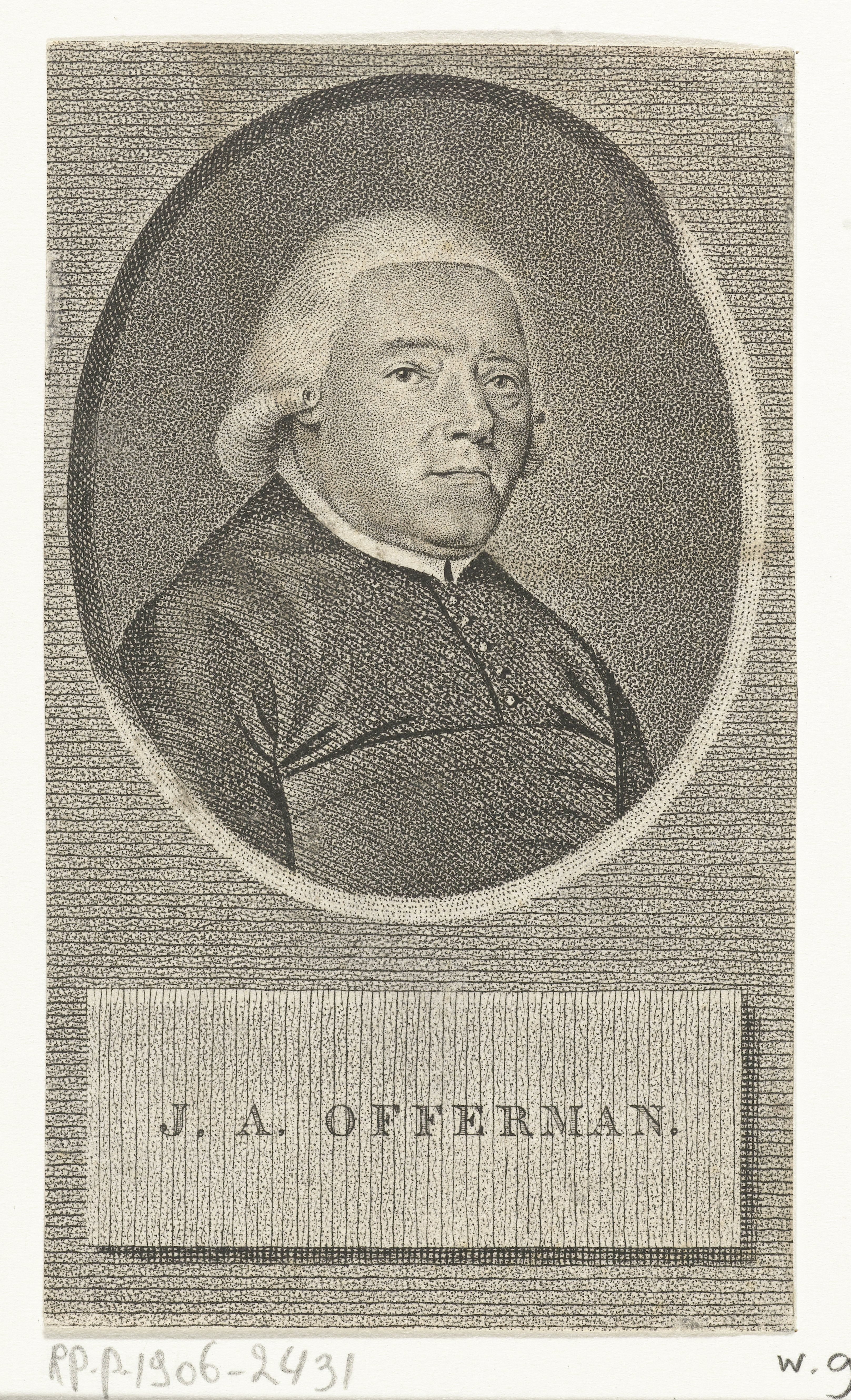 Portret van Joës Andreas Offerman