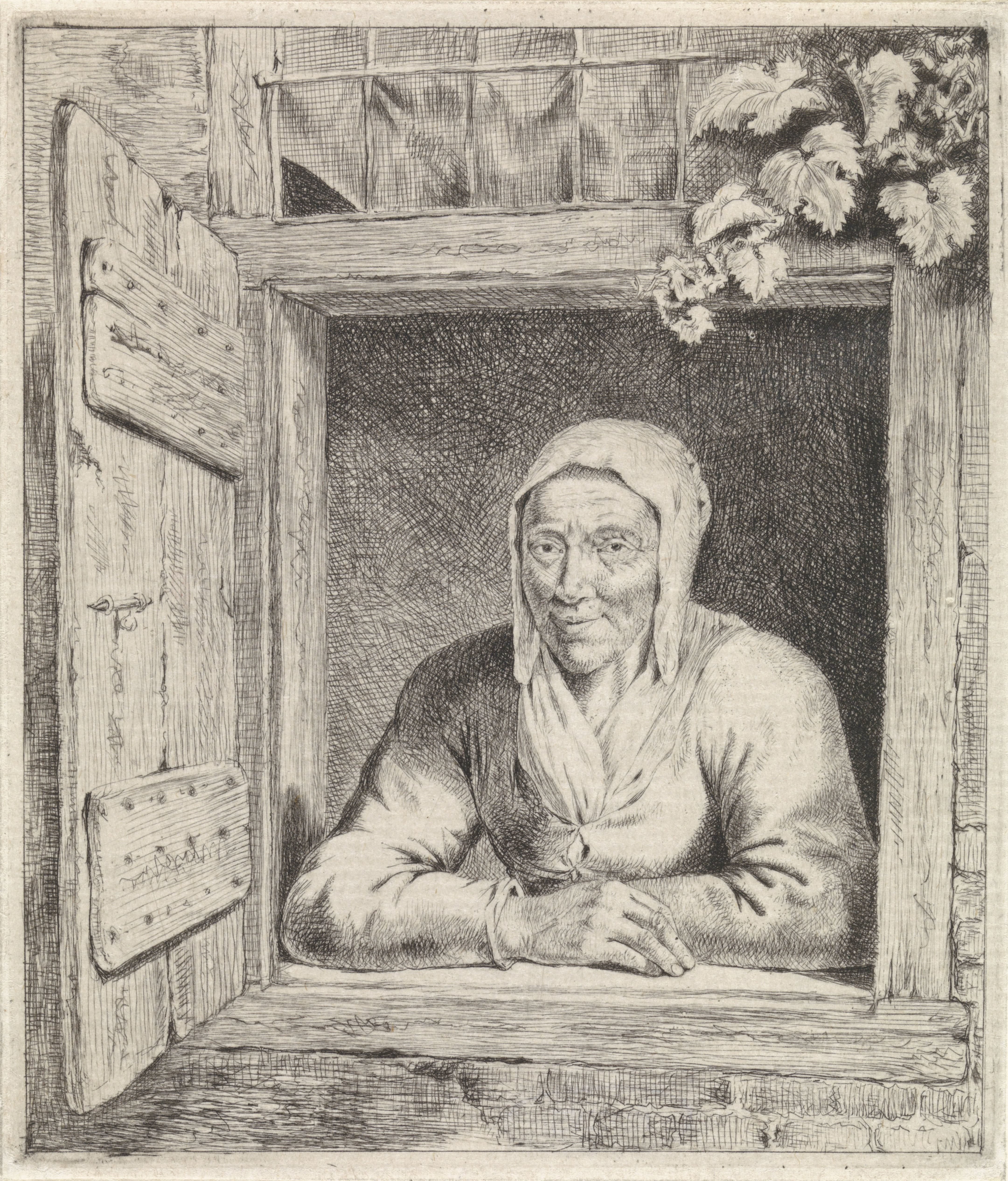 Vrouw in venster