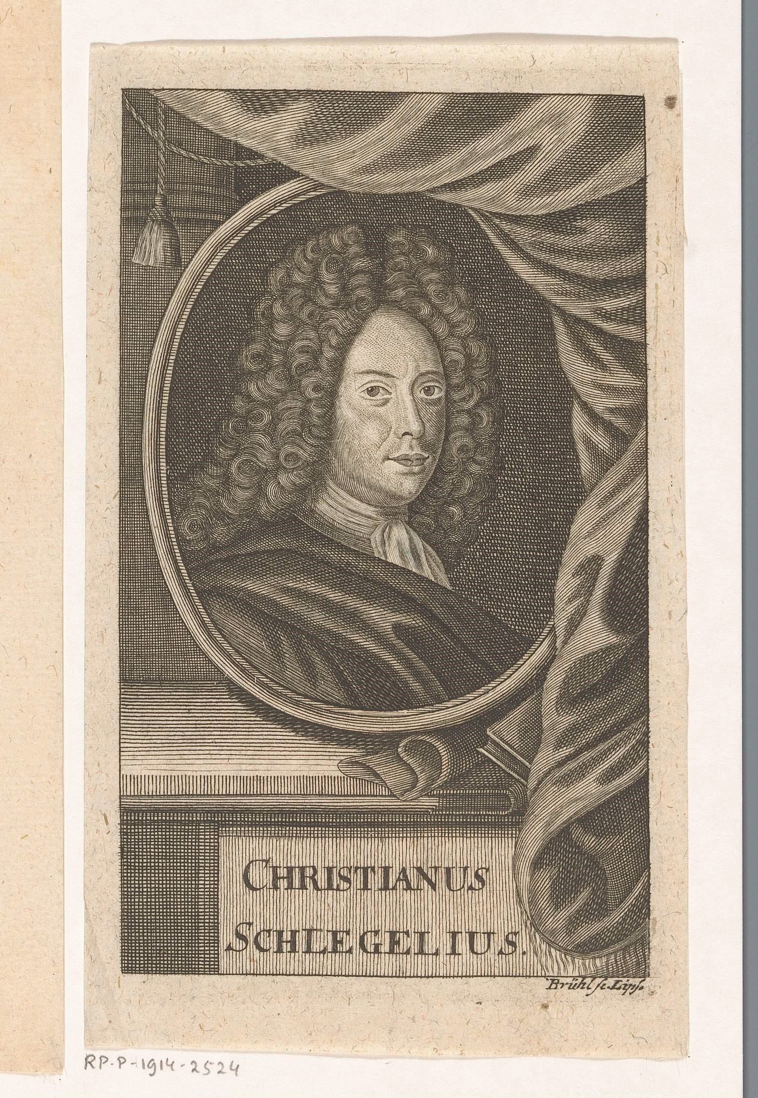 Portret van Christian Schlegel