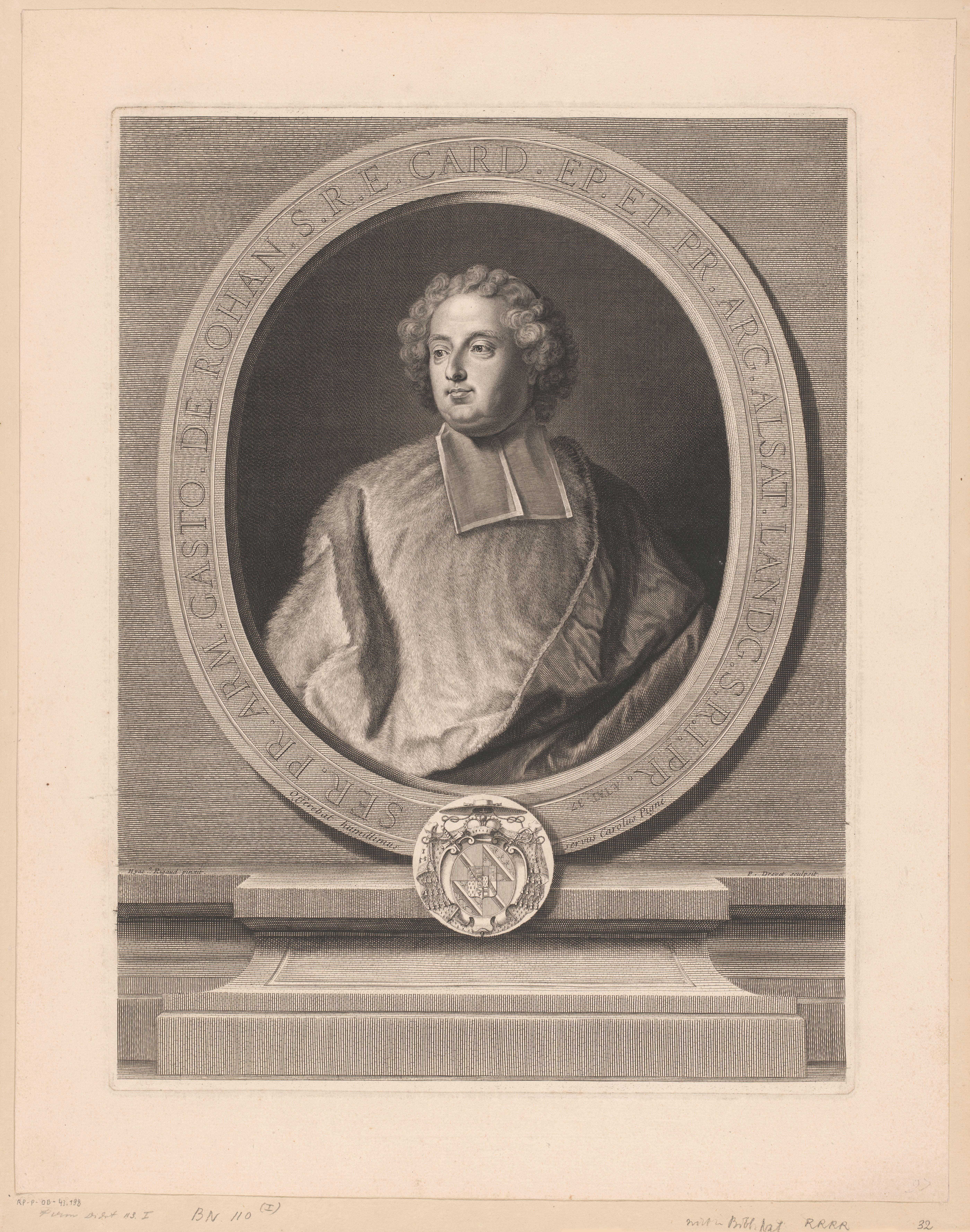 Portret van Armand-Gaston-Maximilien de Rohan op 37-jarige leeftijd