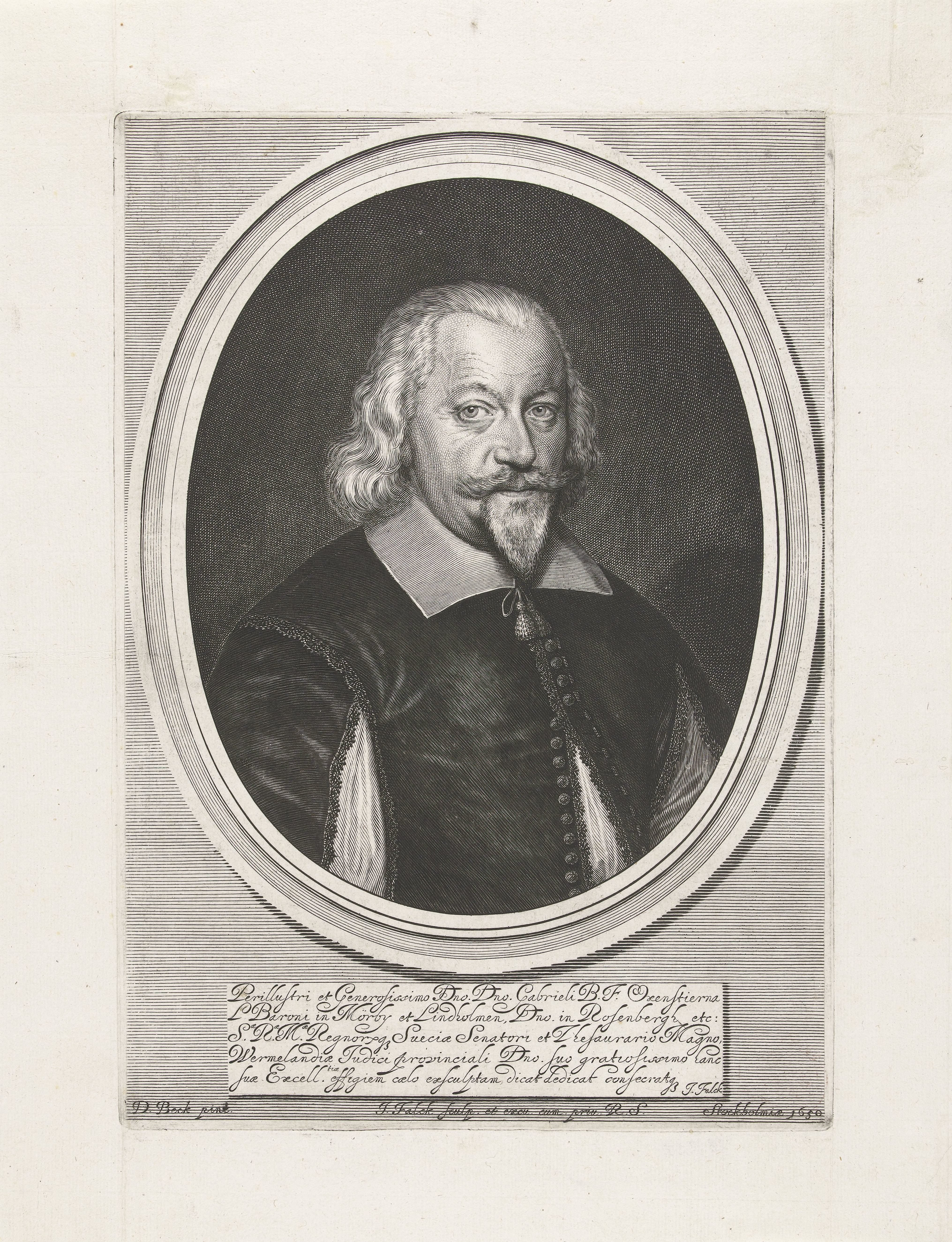 Portret van Gabriel Oxenstierna