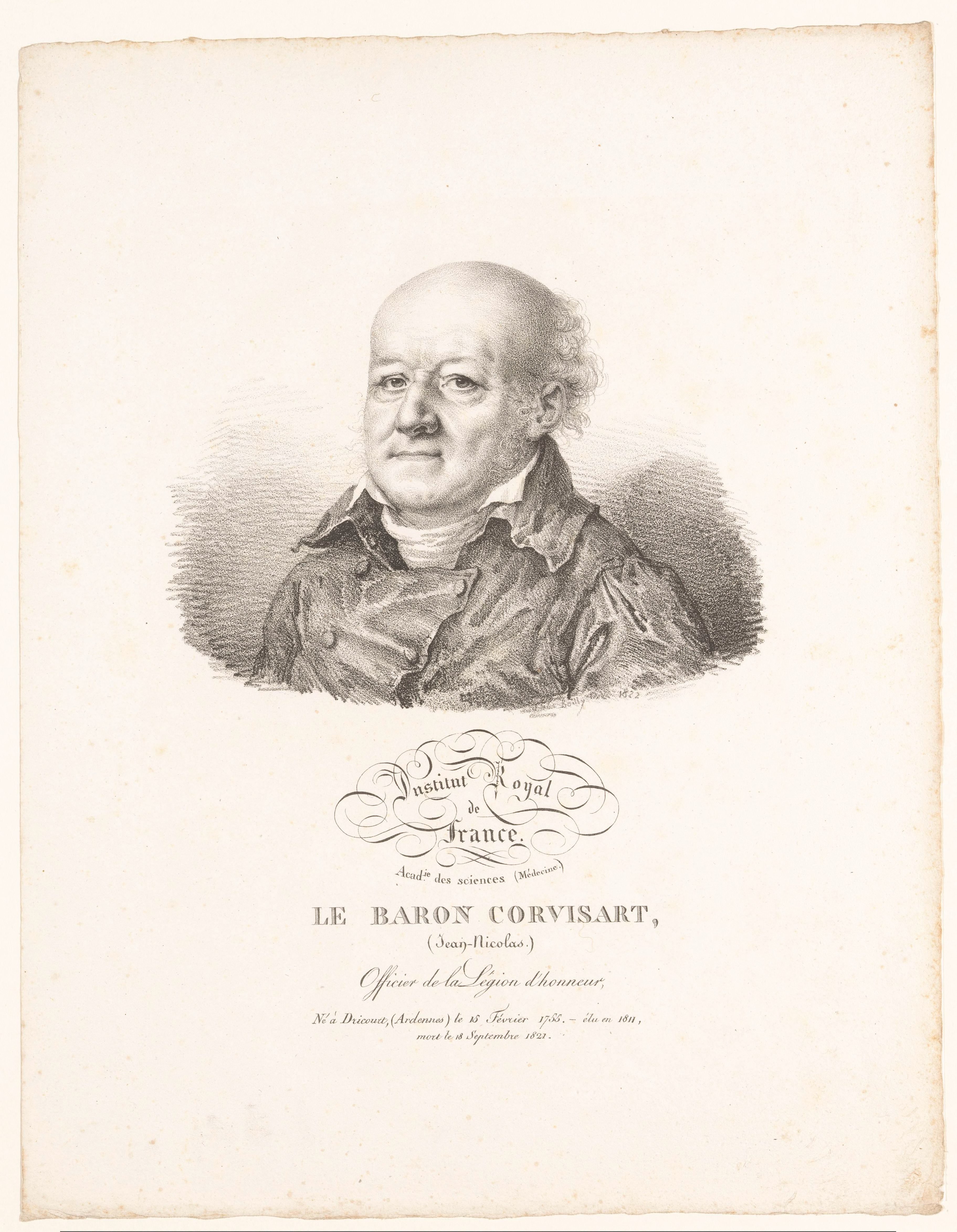 Portret van de arts Jean-Nicolas Corvisart