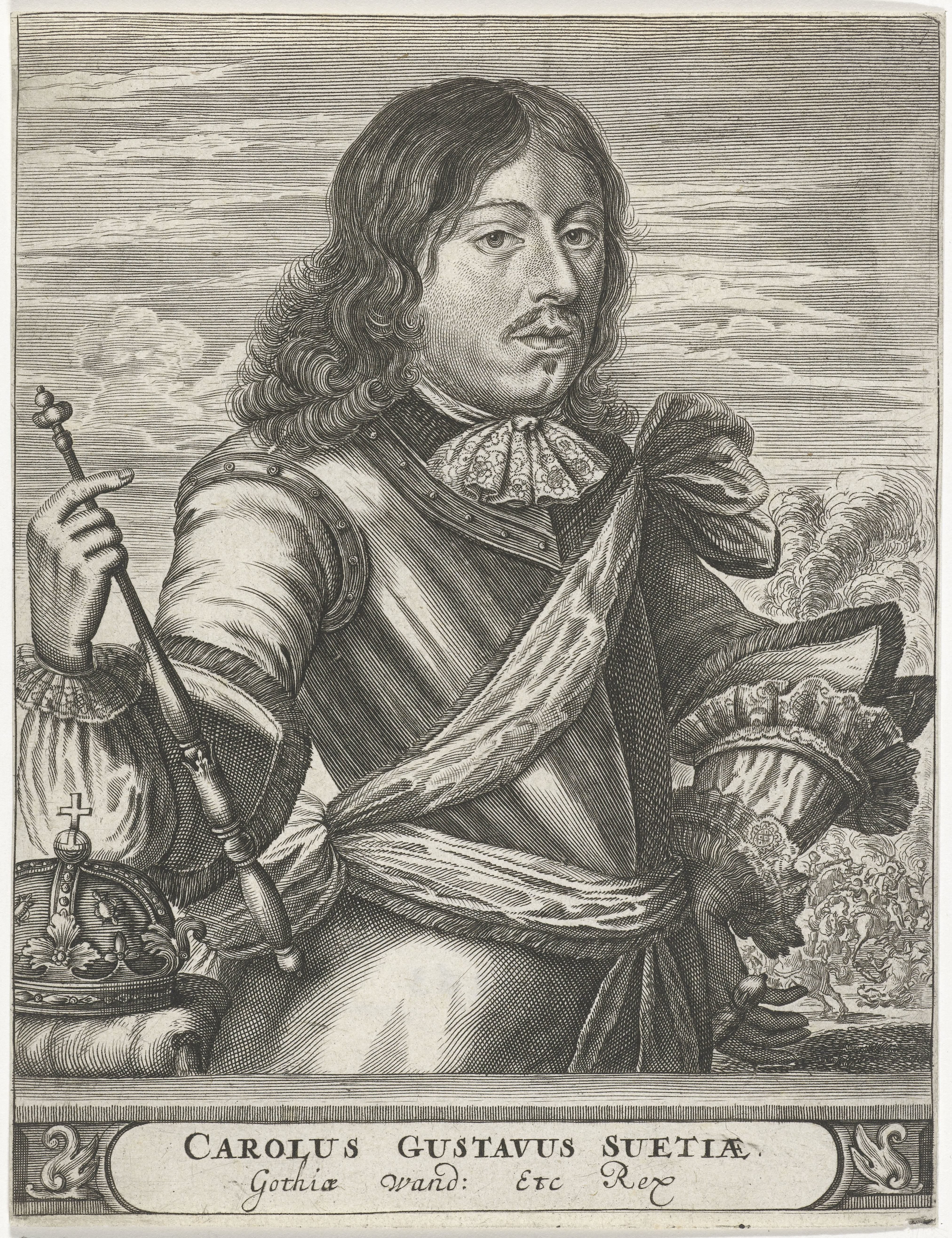 Portret van Karel Gustaaf, koning van Zweden