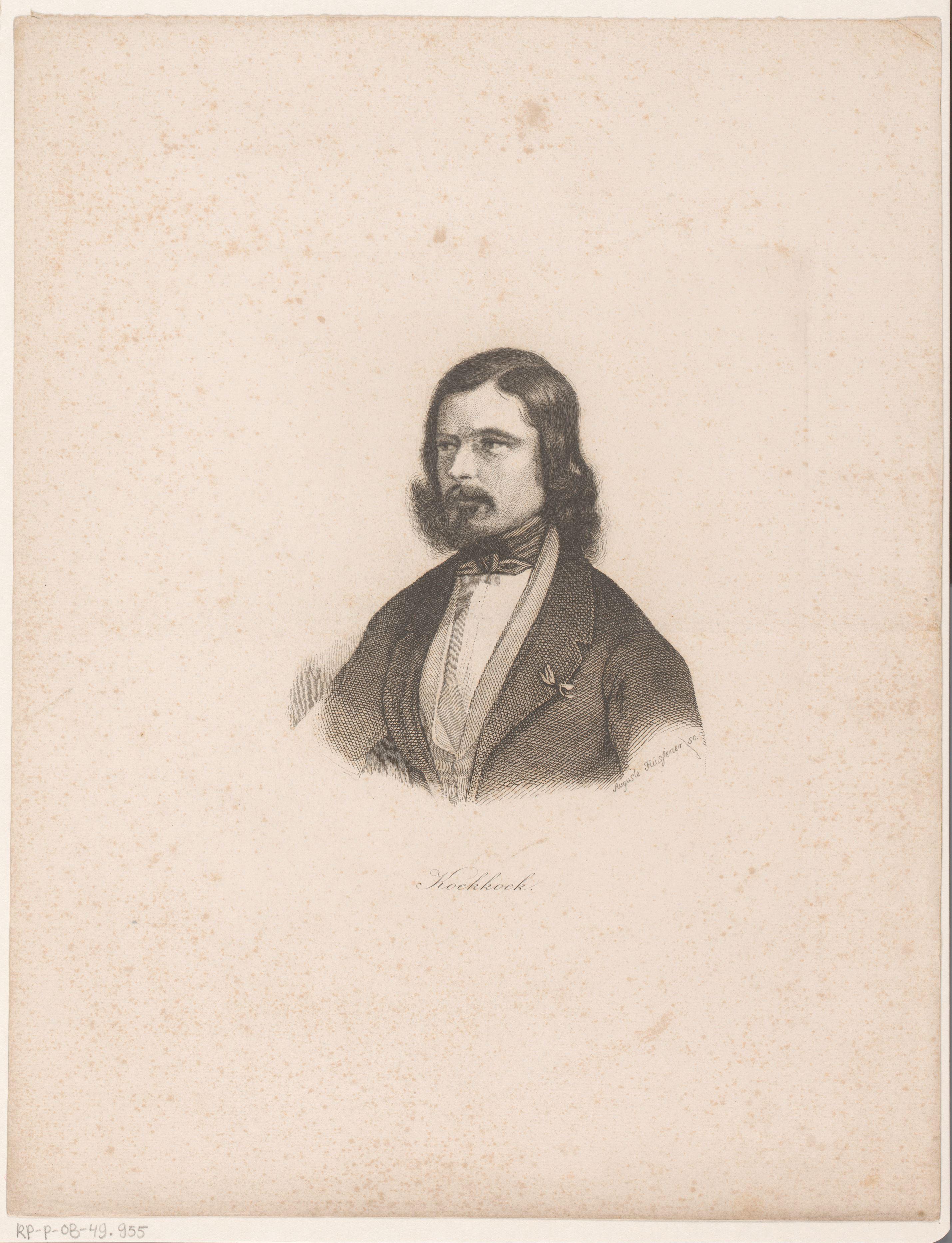 Portret van Barend Cornelis Koekkoek