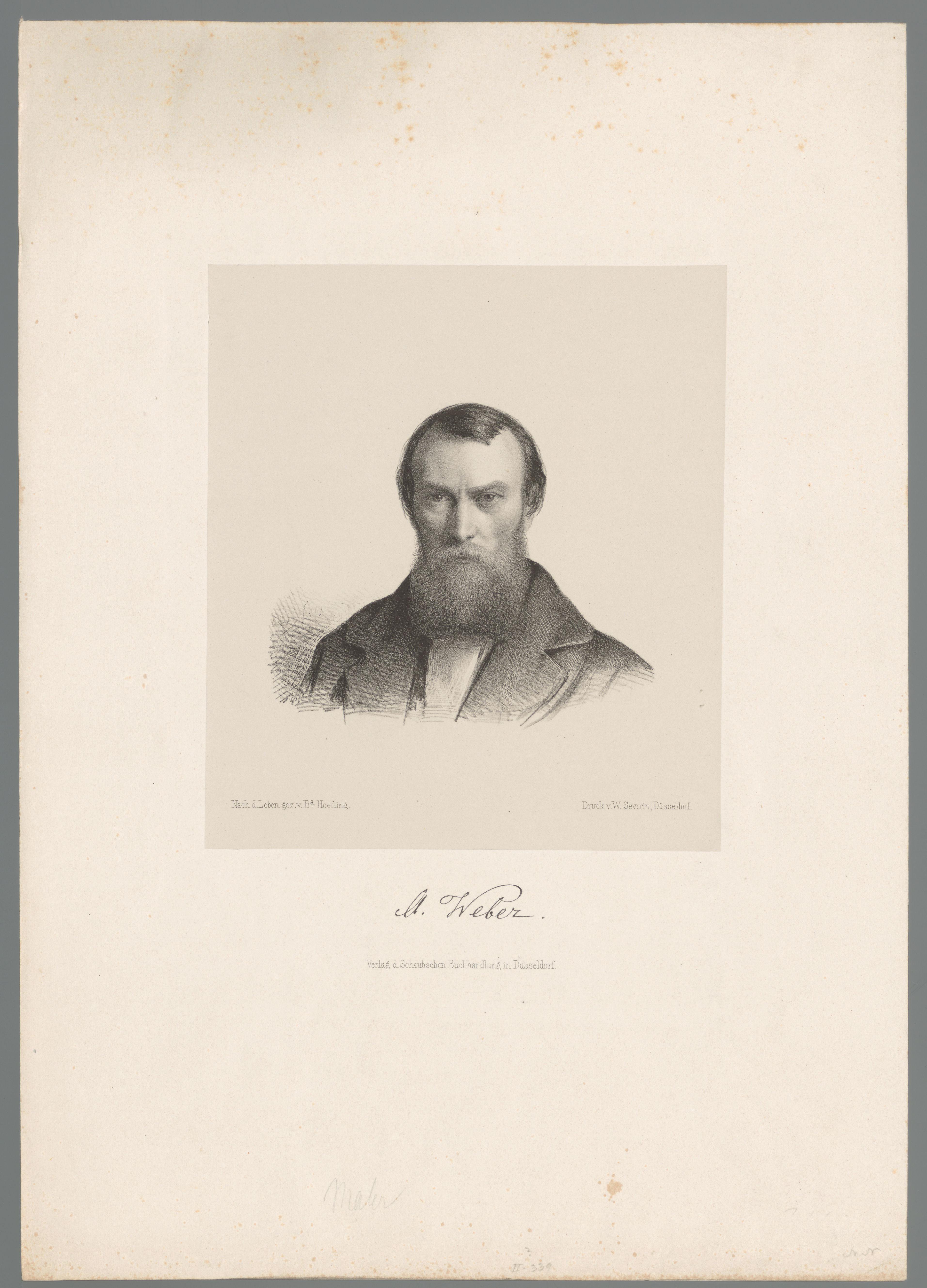 Portret van August Weber