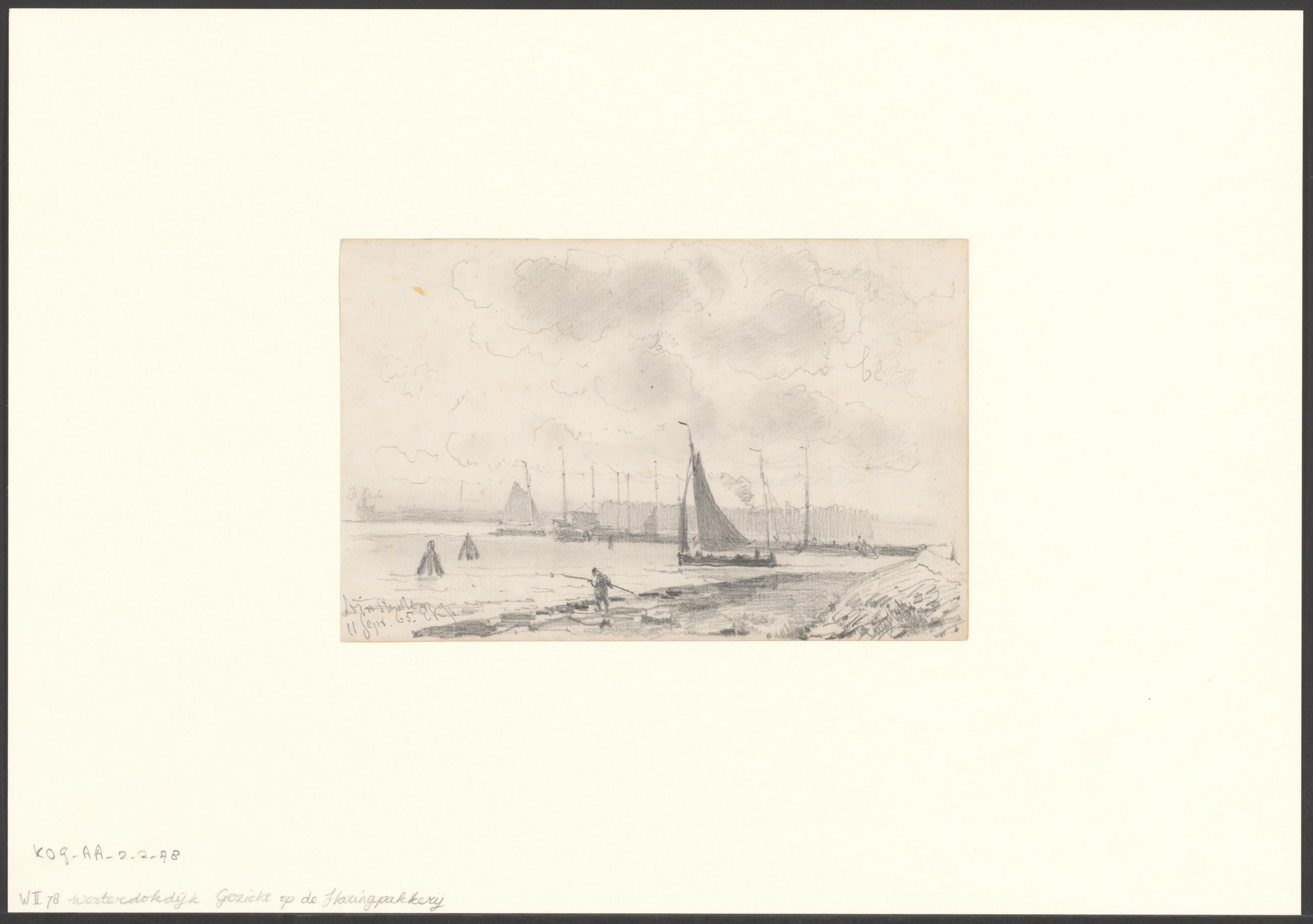 Gezicht op de Oude Houthaven en de achterzijde van de Van Diemenstraat