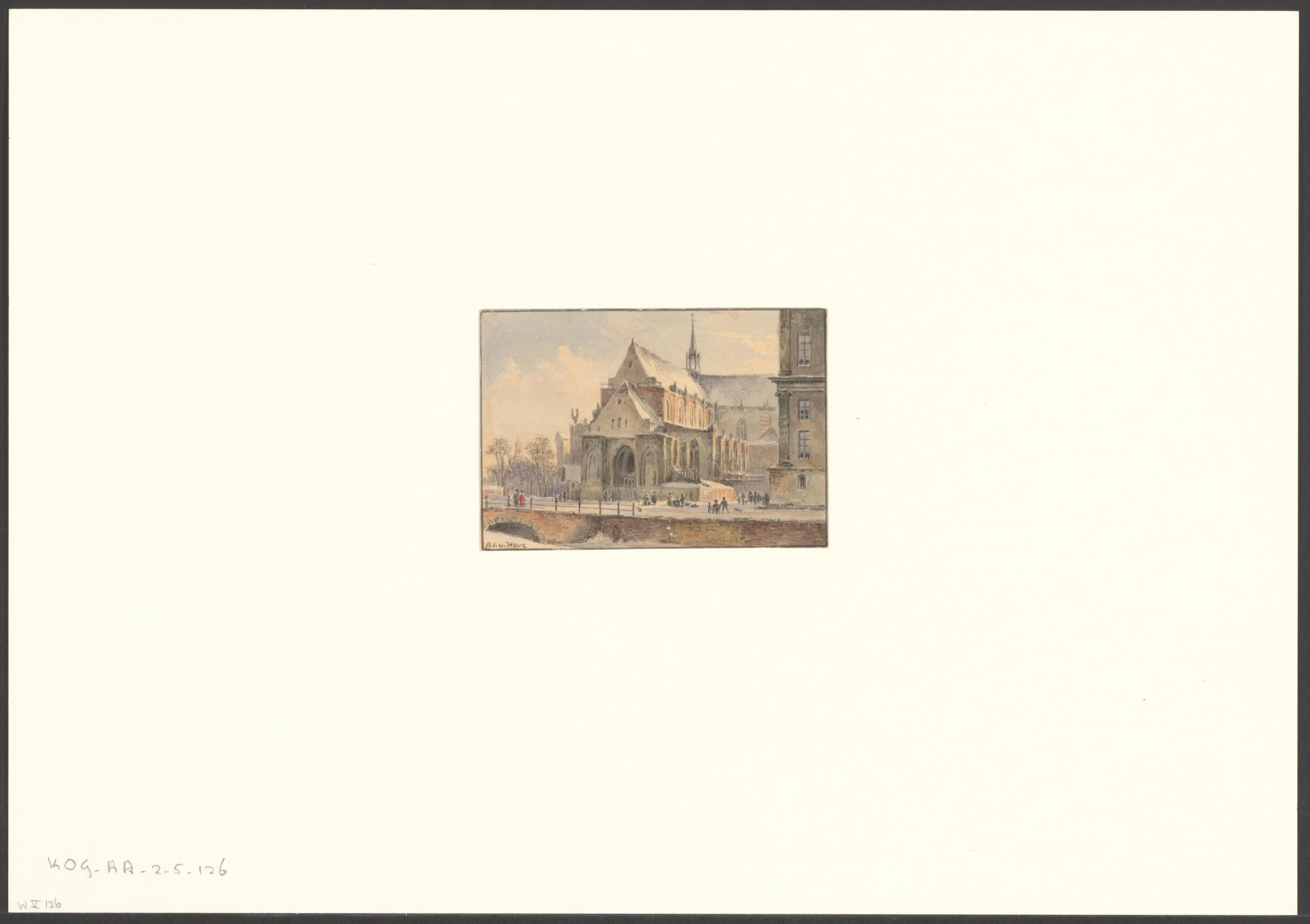 Gezicht op de Nieuwe Kerk op de Dam