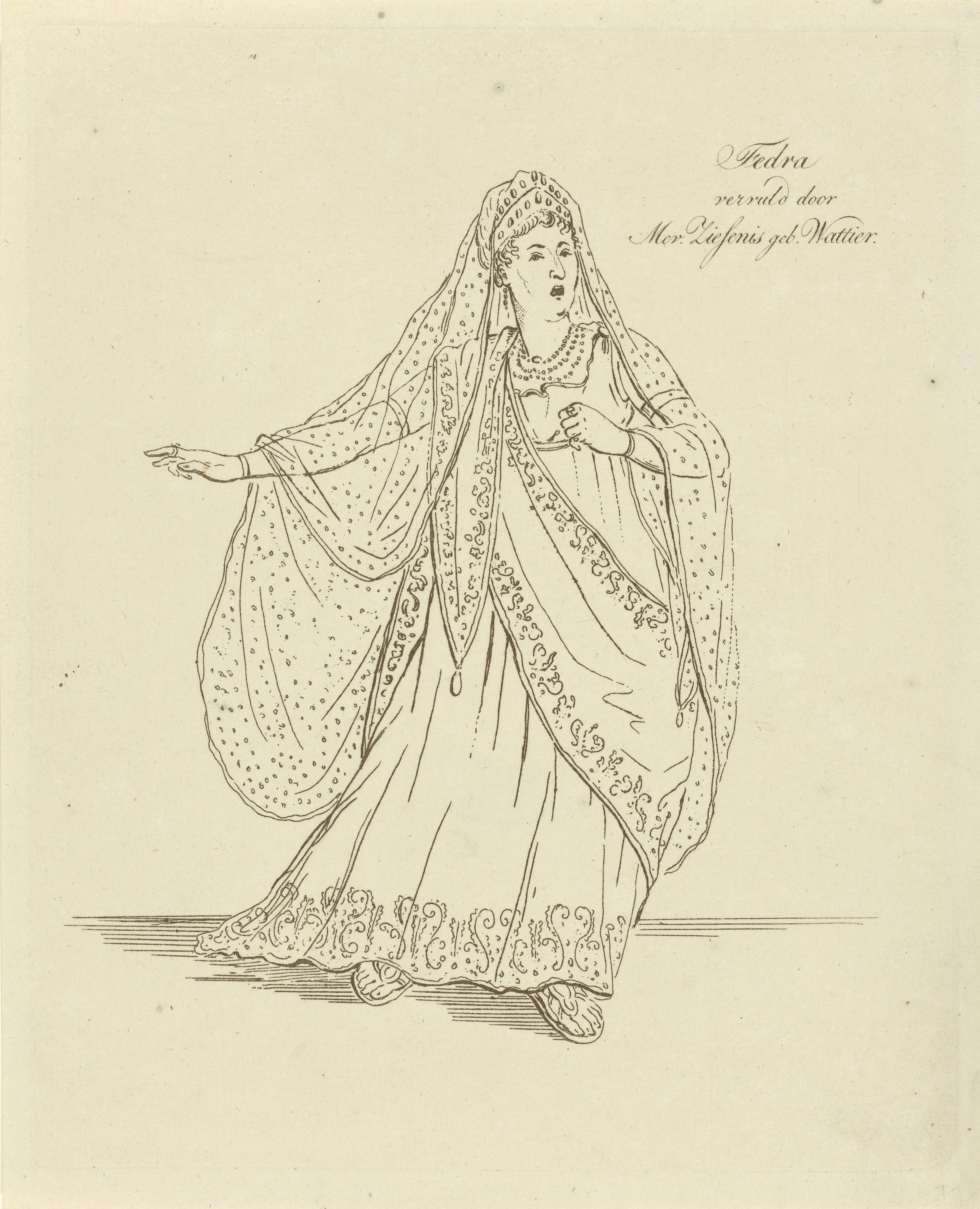 Mevrouw Ziesenis in de rol van Fedra