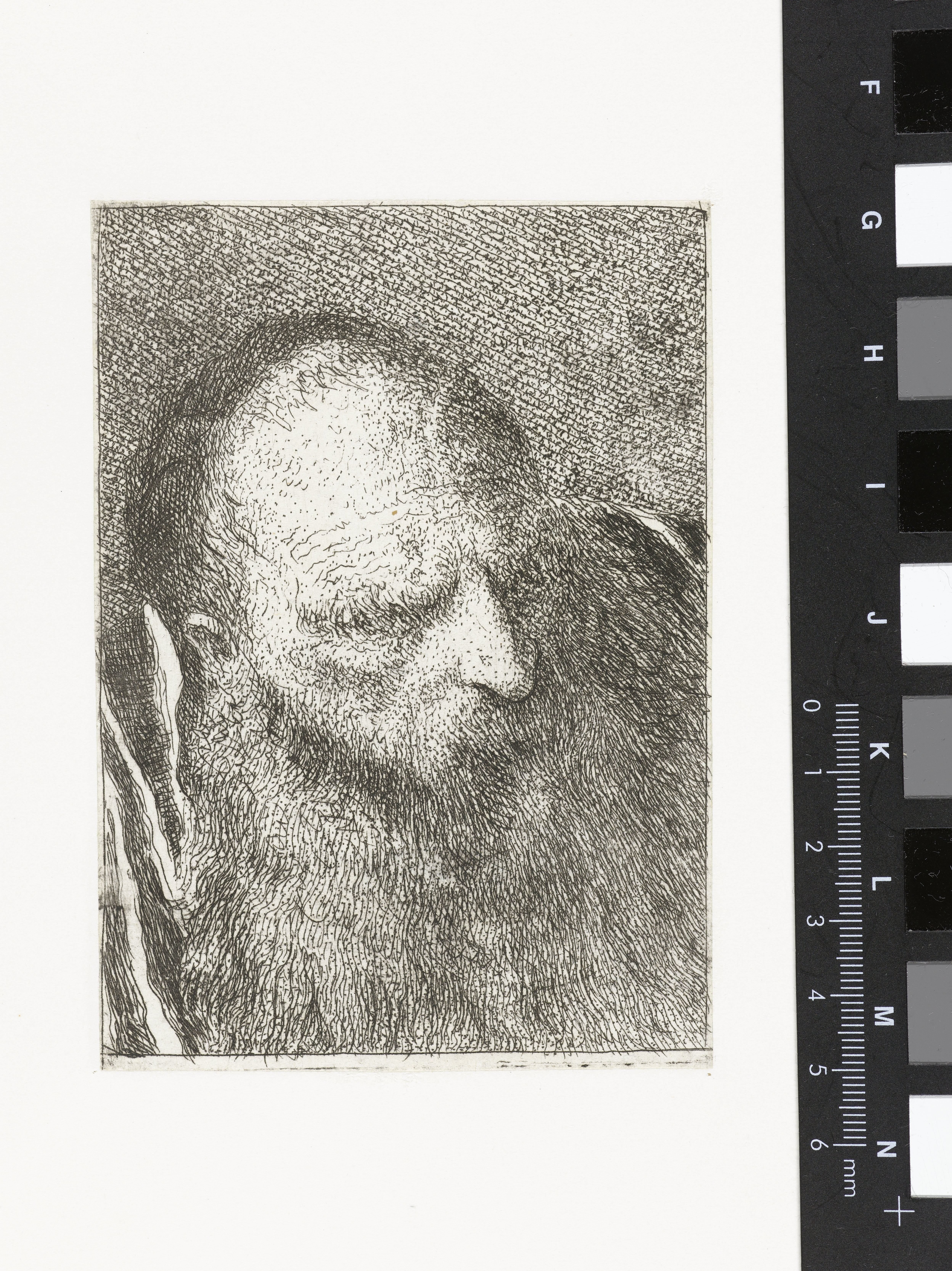 Man met baard en borstelige wenkbrauwen