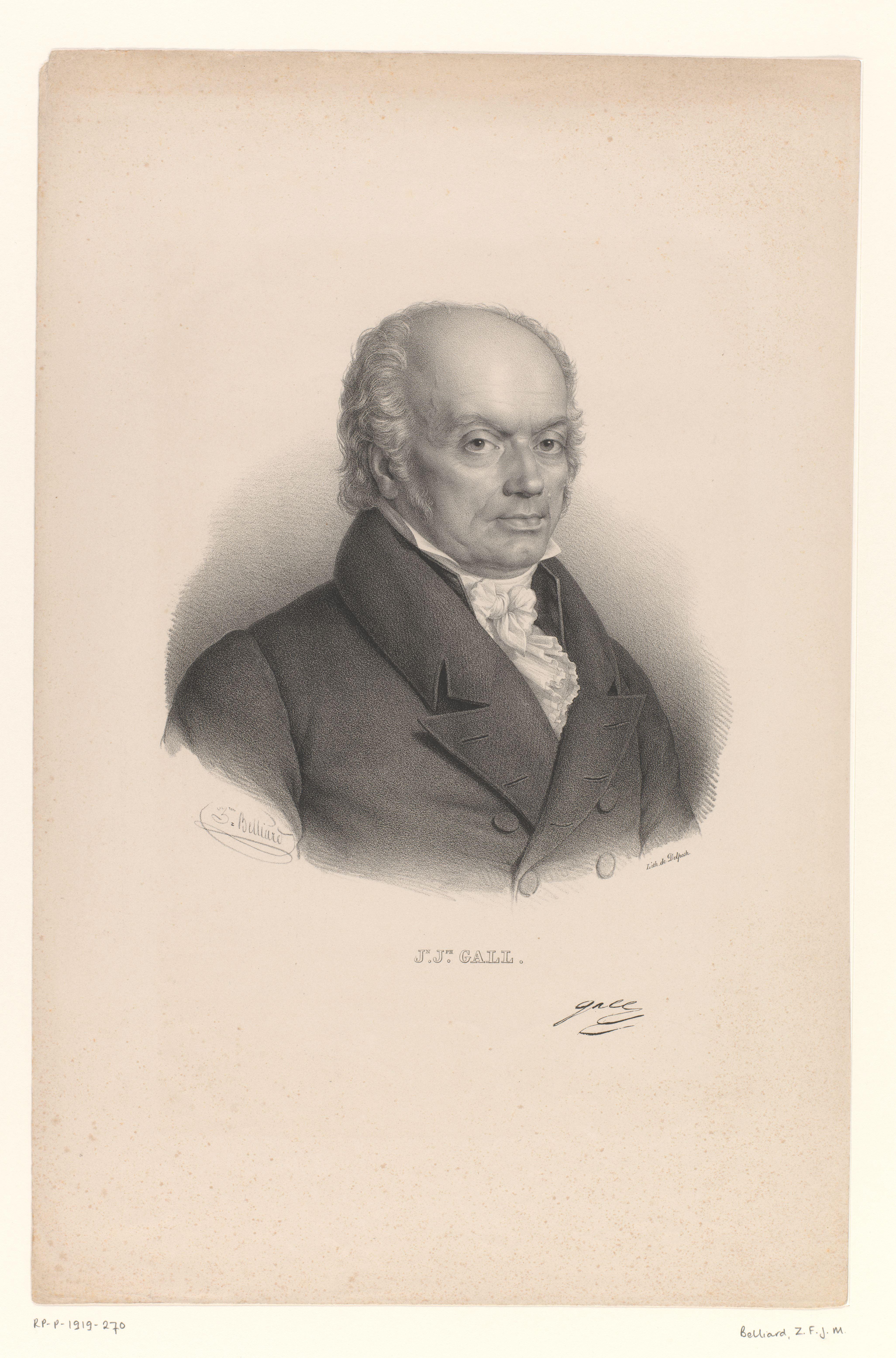 Portret van de hersenonderzoeker en arts Franz Joseph Gall