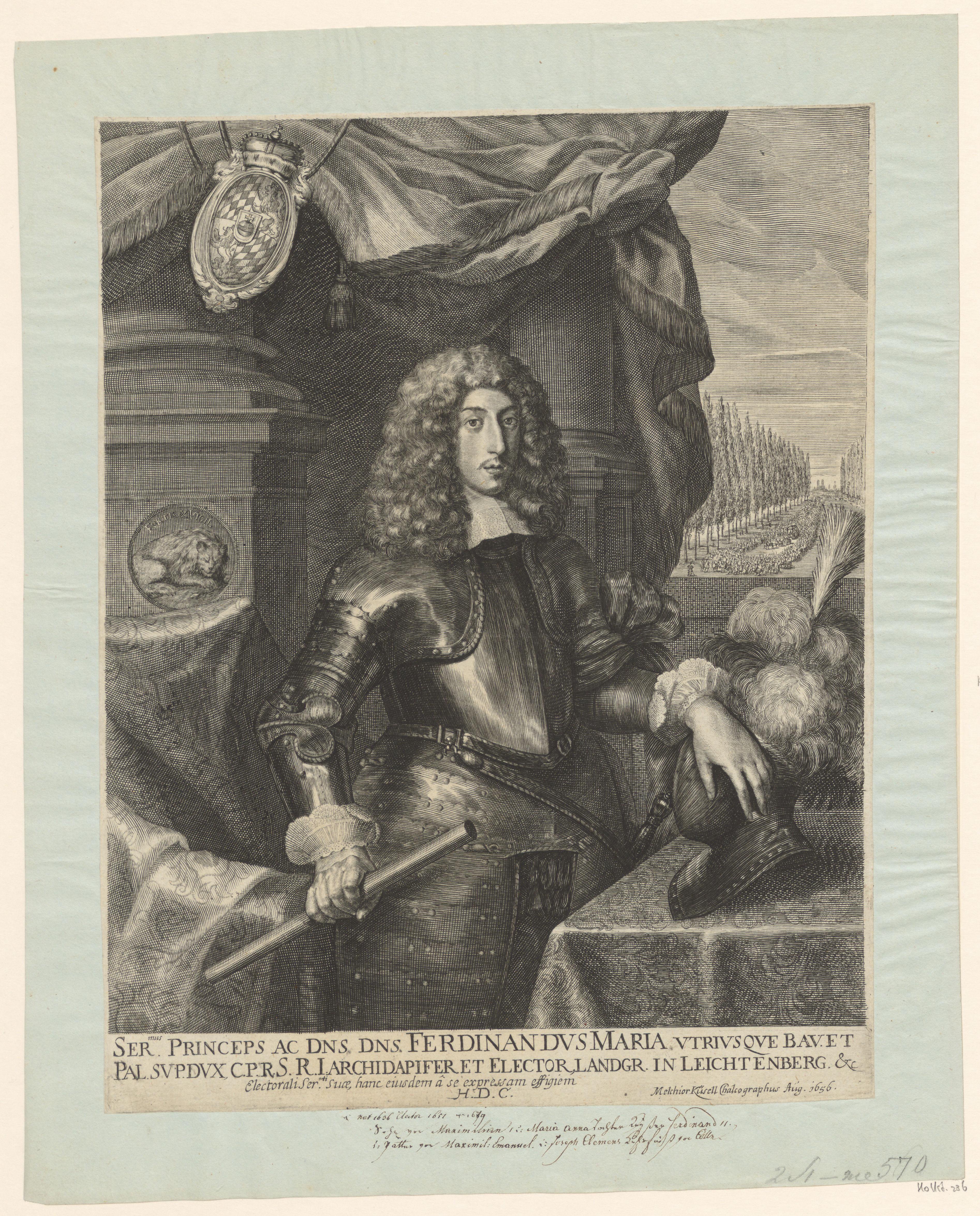 Portret van Ferdinand Maria van Beieren