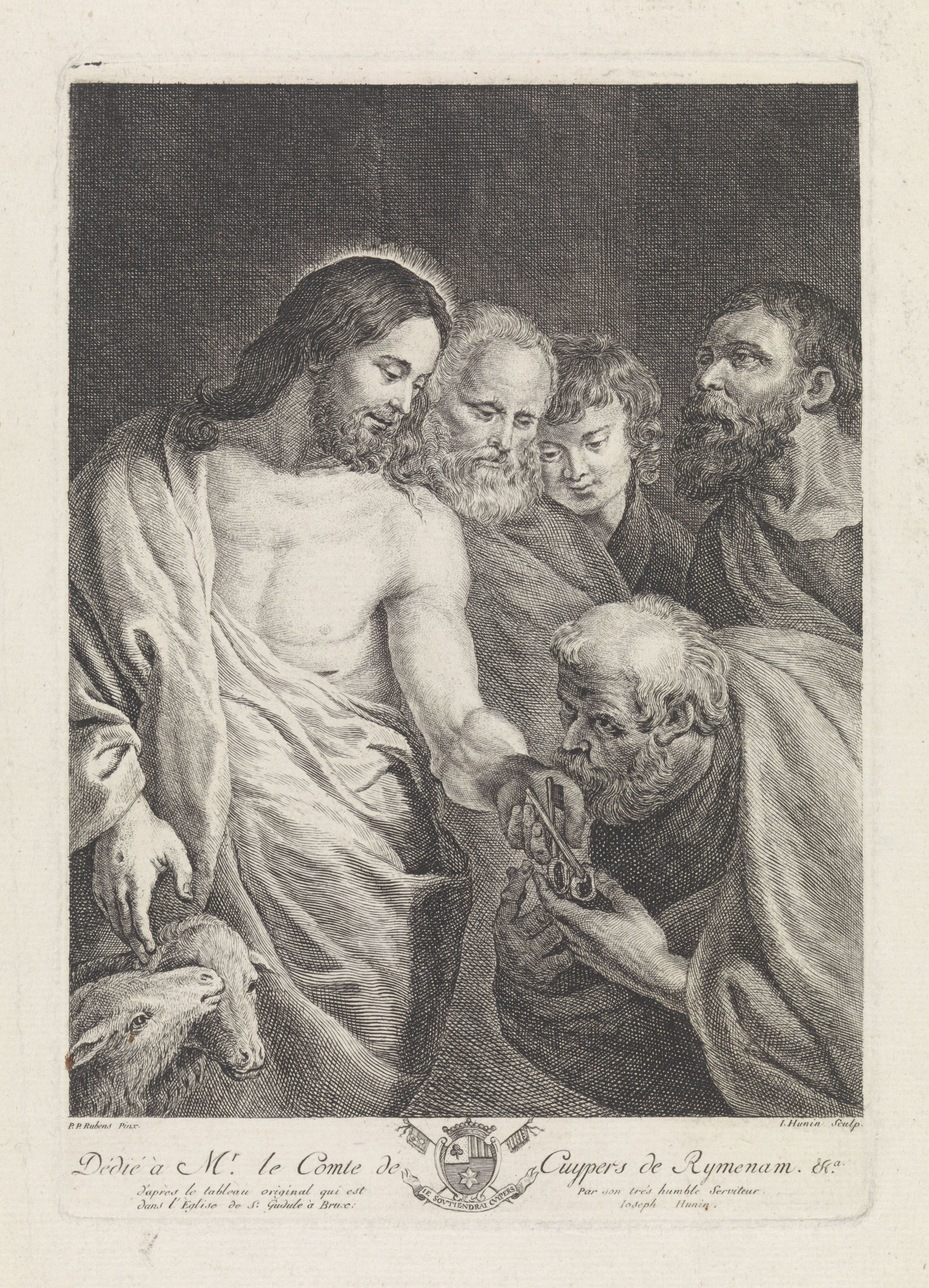 Petrus ontvangt de sleutels van Christus