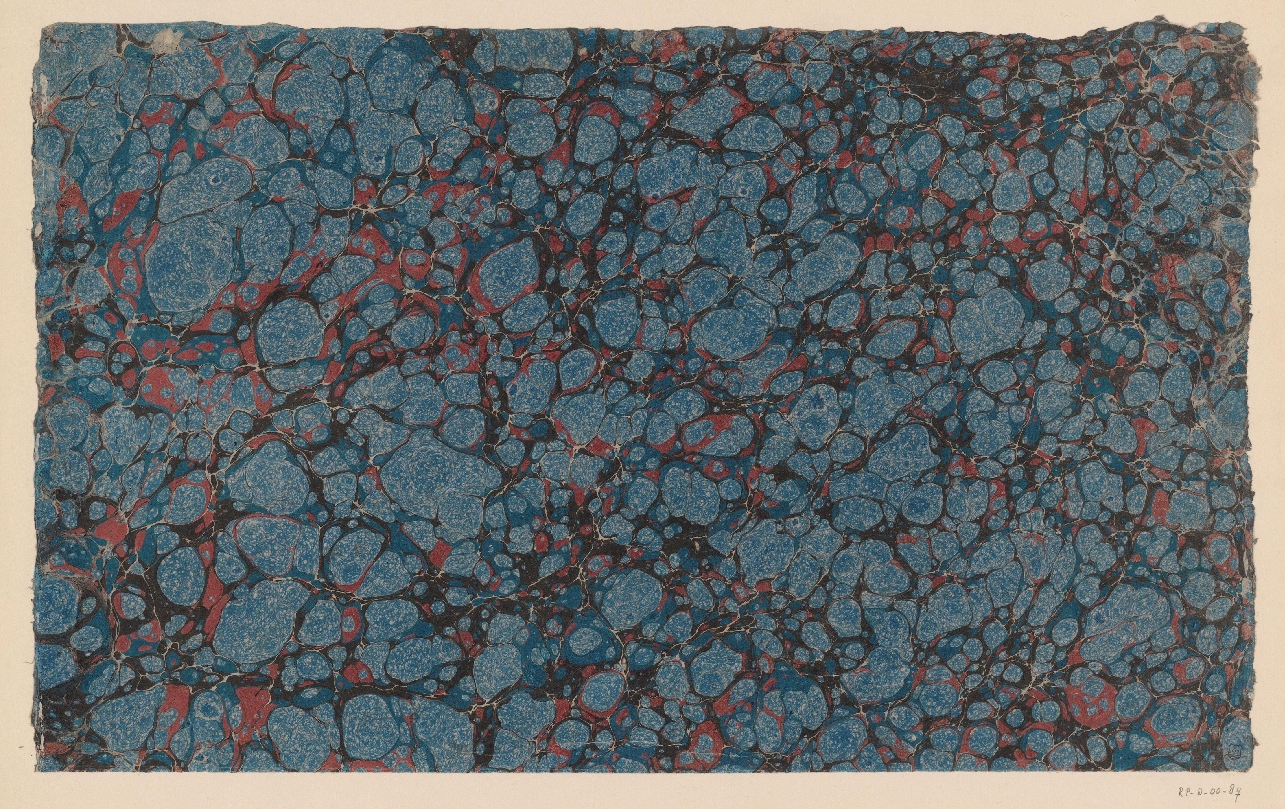 Graniet-kiezelmarmer in blauw, rood en zwart