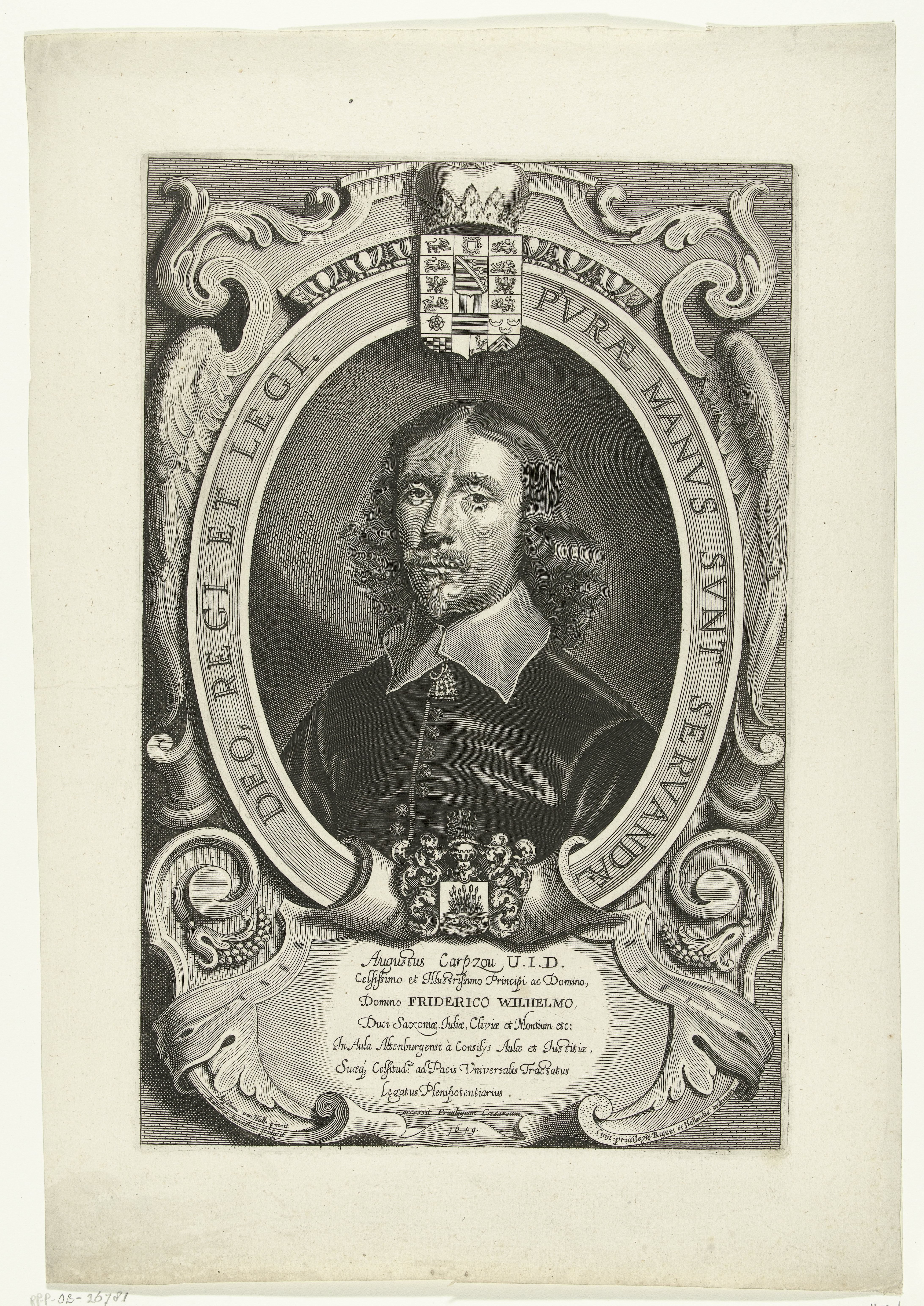 Portret van August Carpzow