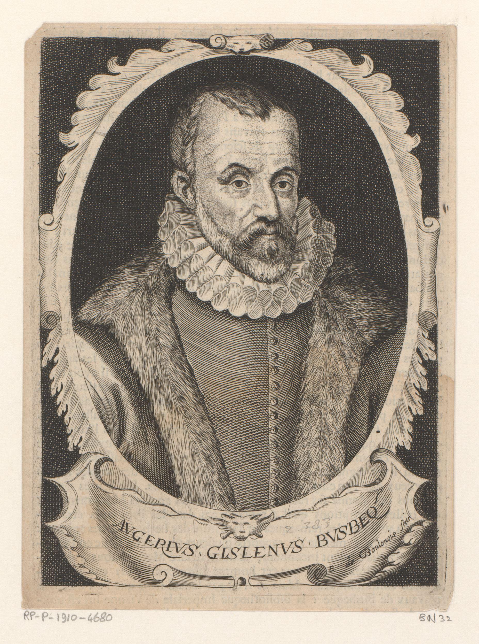 Portret van Ogier Ghislain de Busbecq