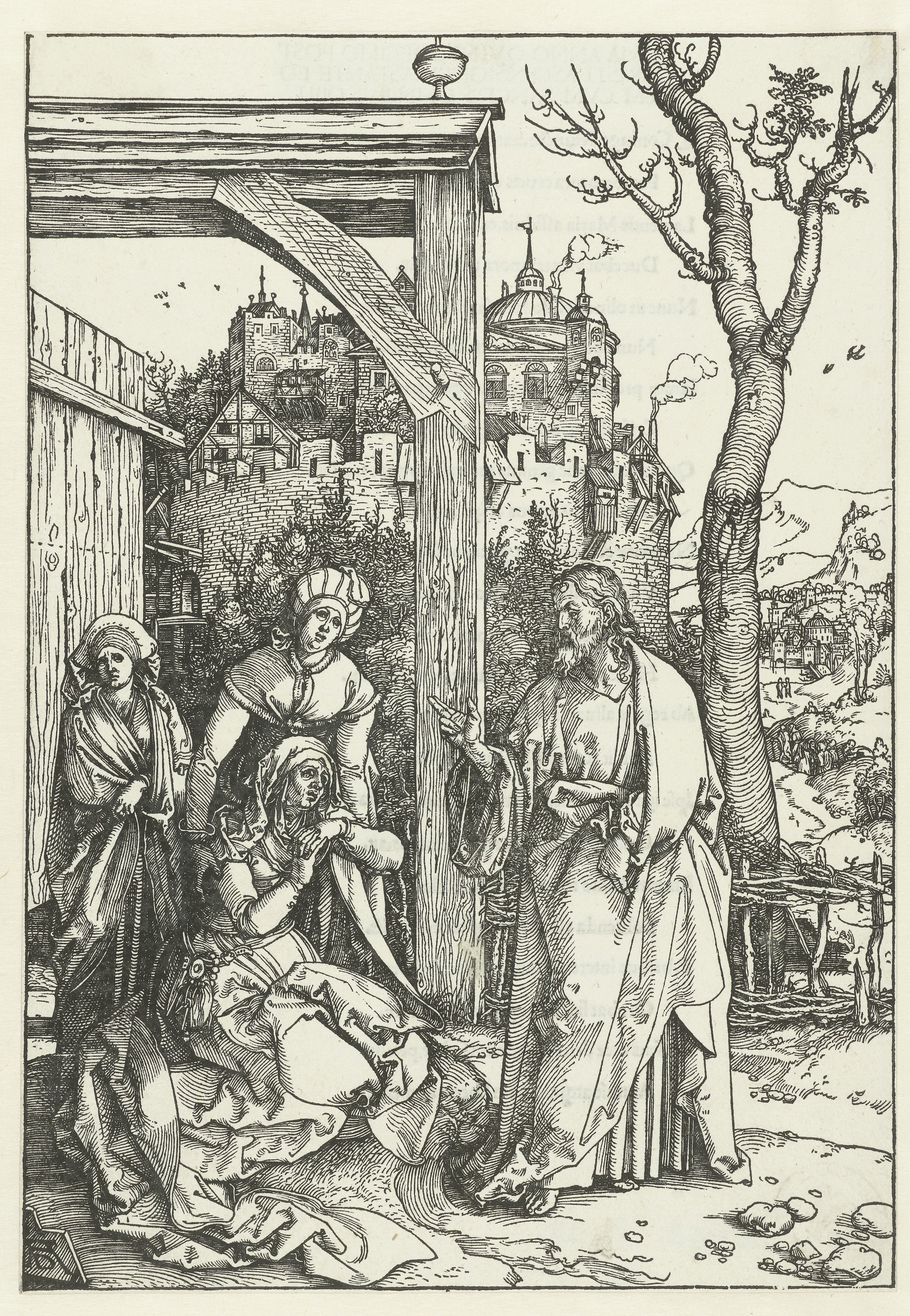 Christus neemt afscheid van Maria