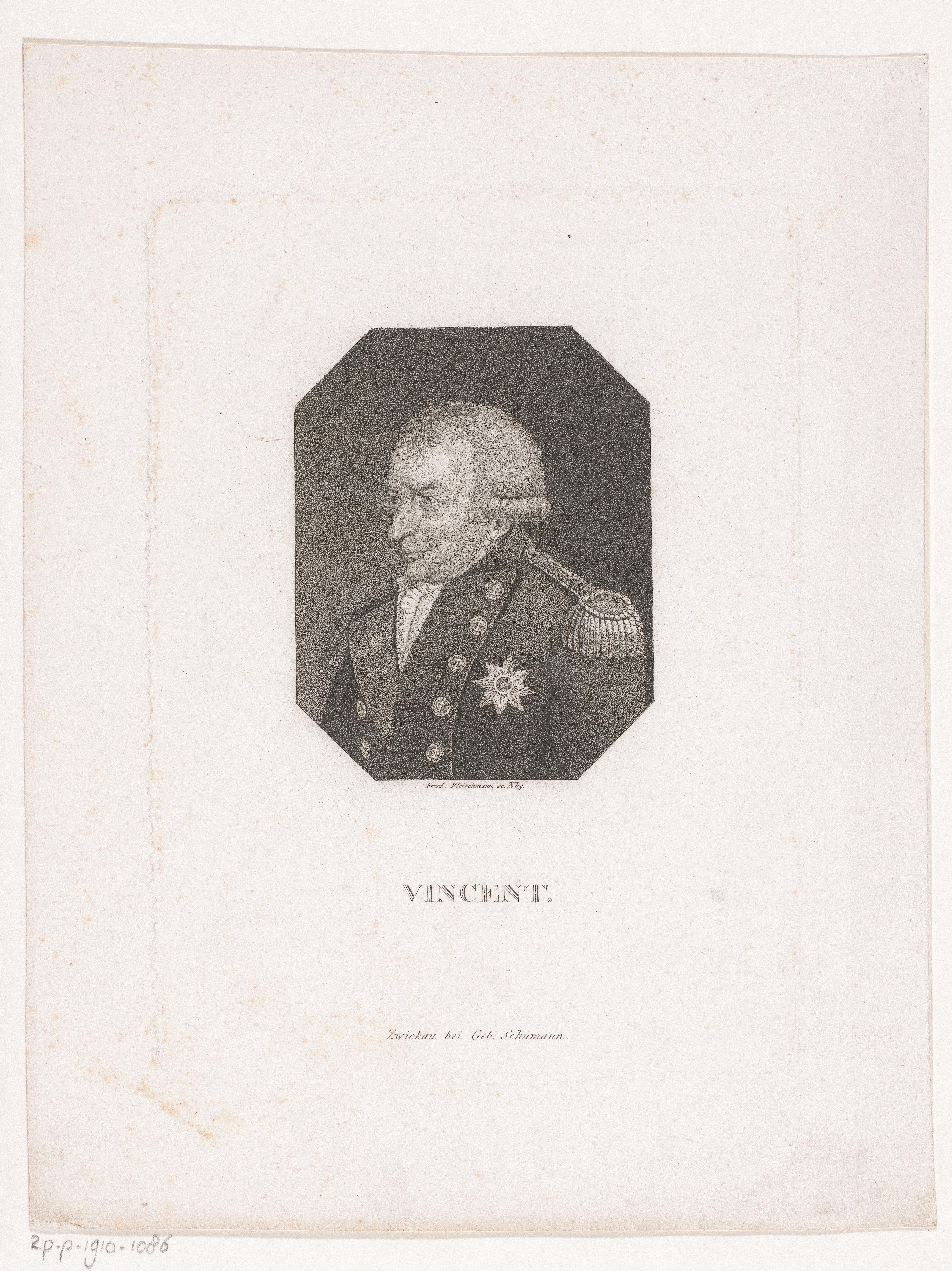Portret van John Jervis St. Vincent