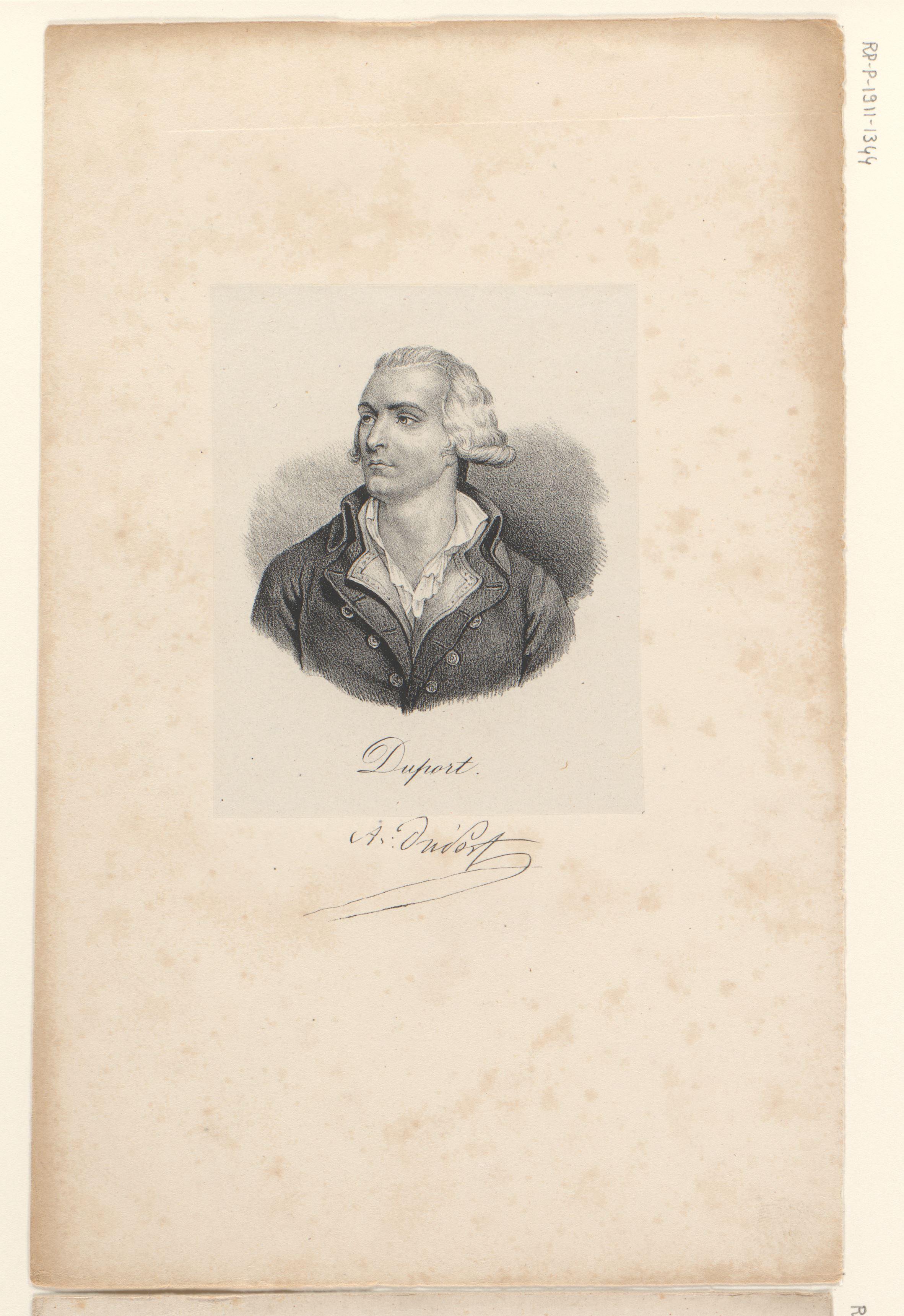 Portret van Adrien Duport