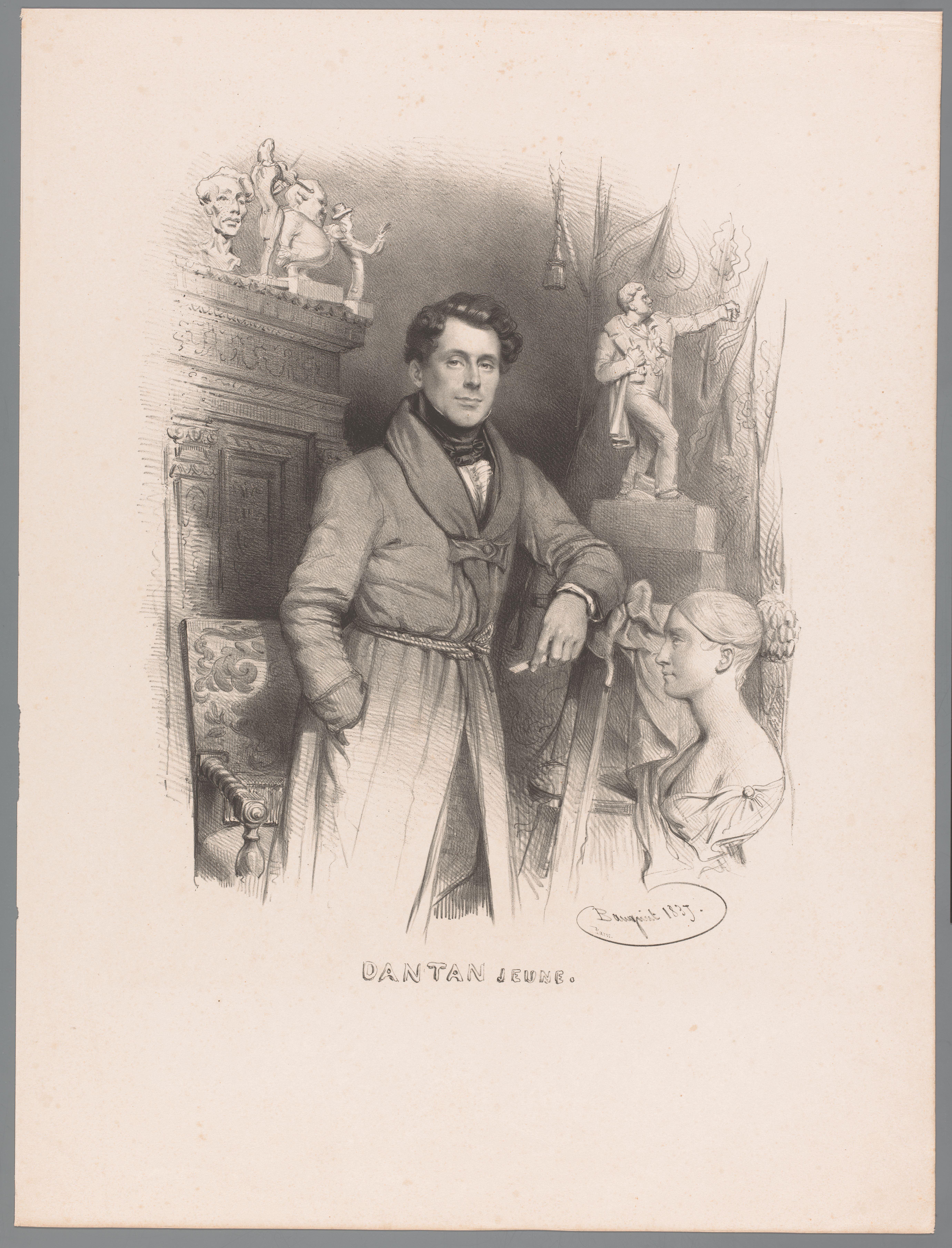 Portret van Jean-Pierre Dantan