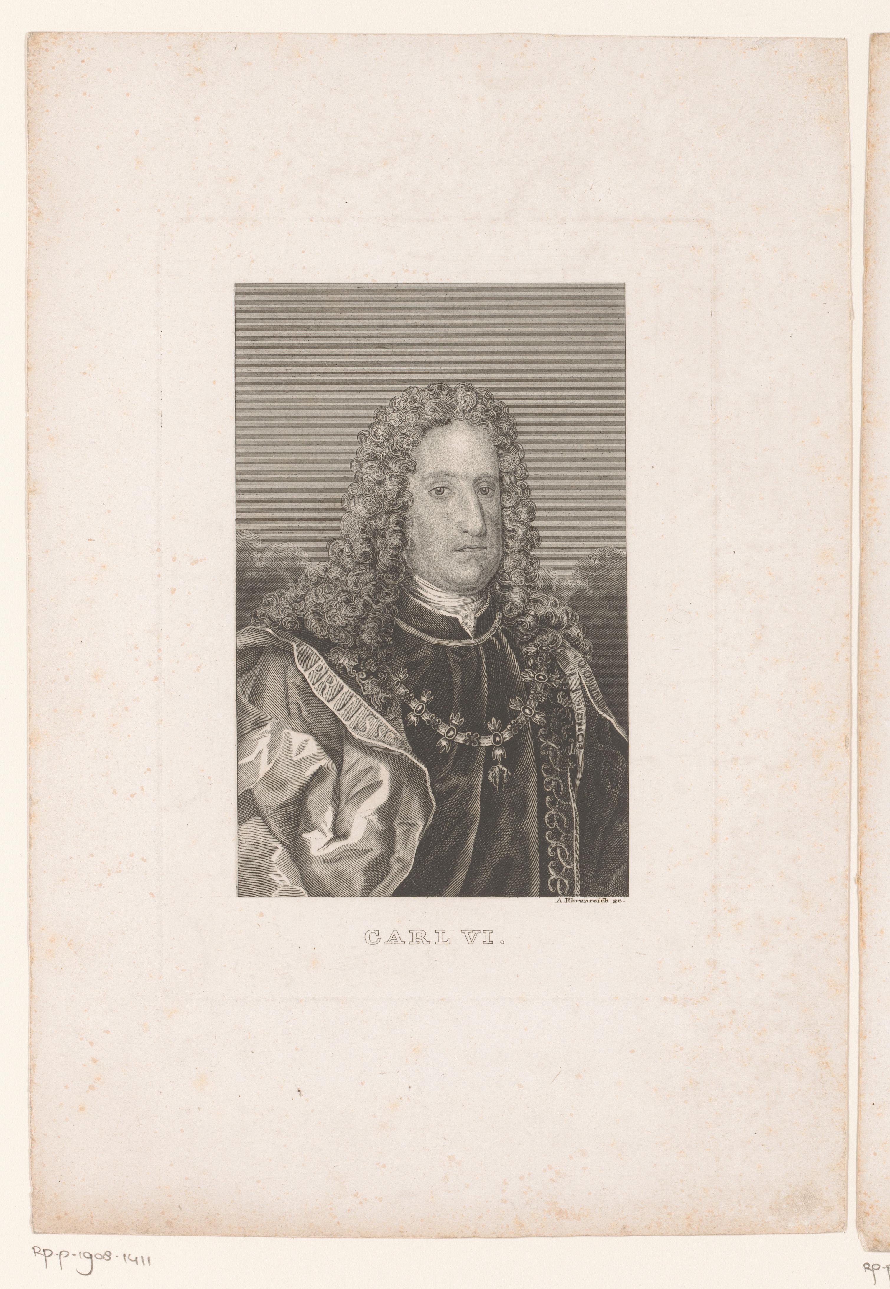 Portret van keizer Karel VI