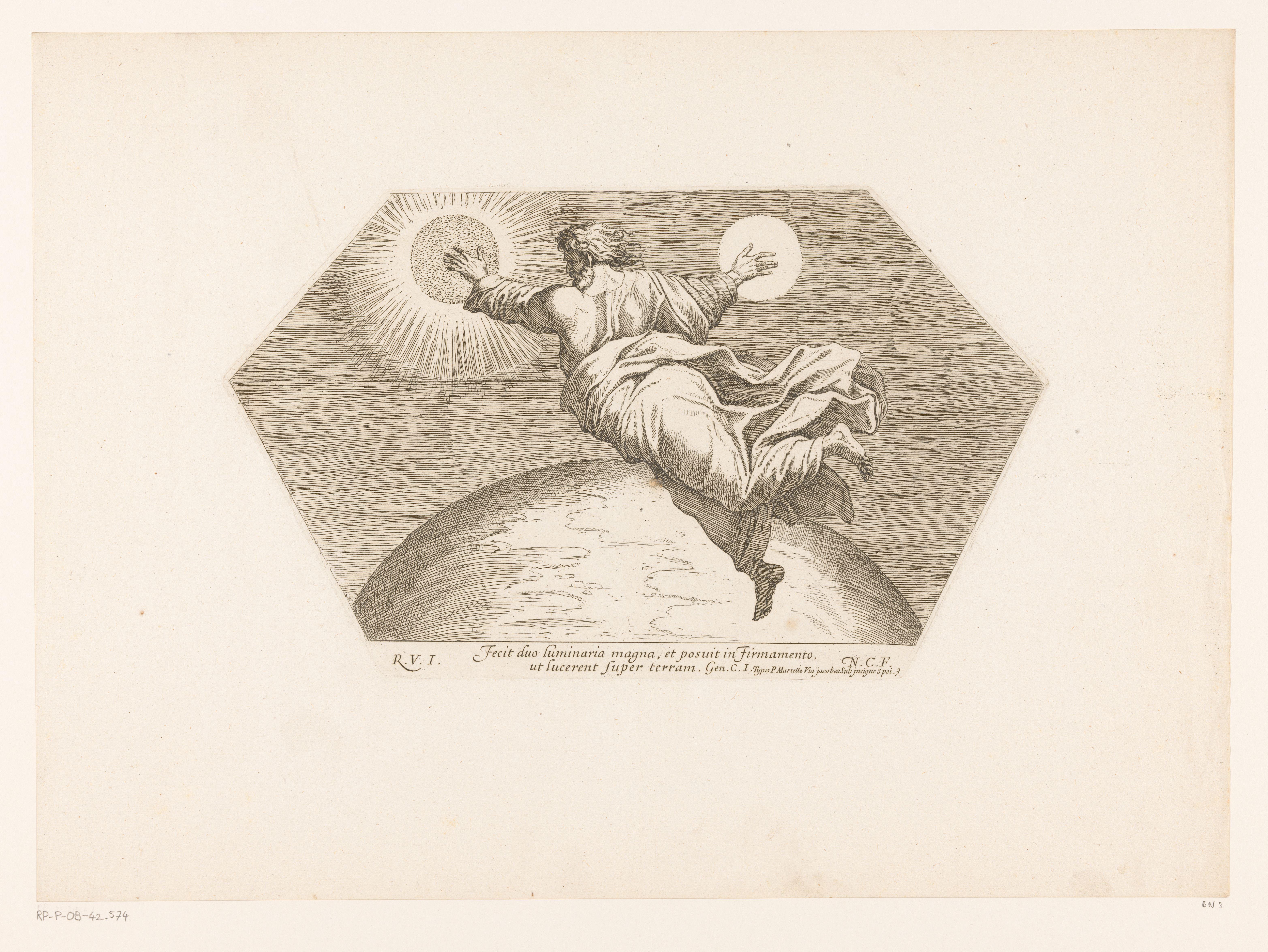 God schept de zon en de maan