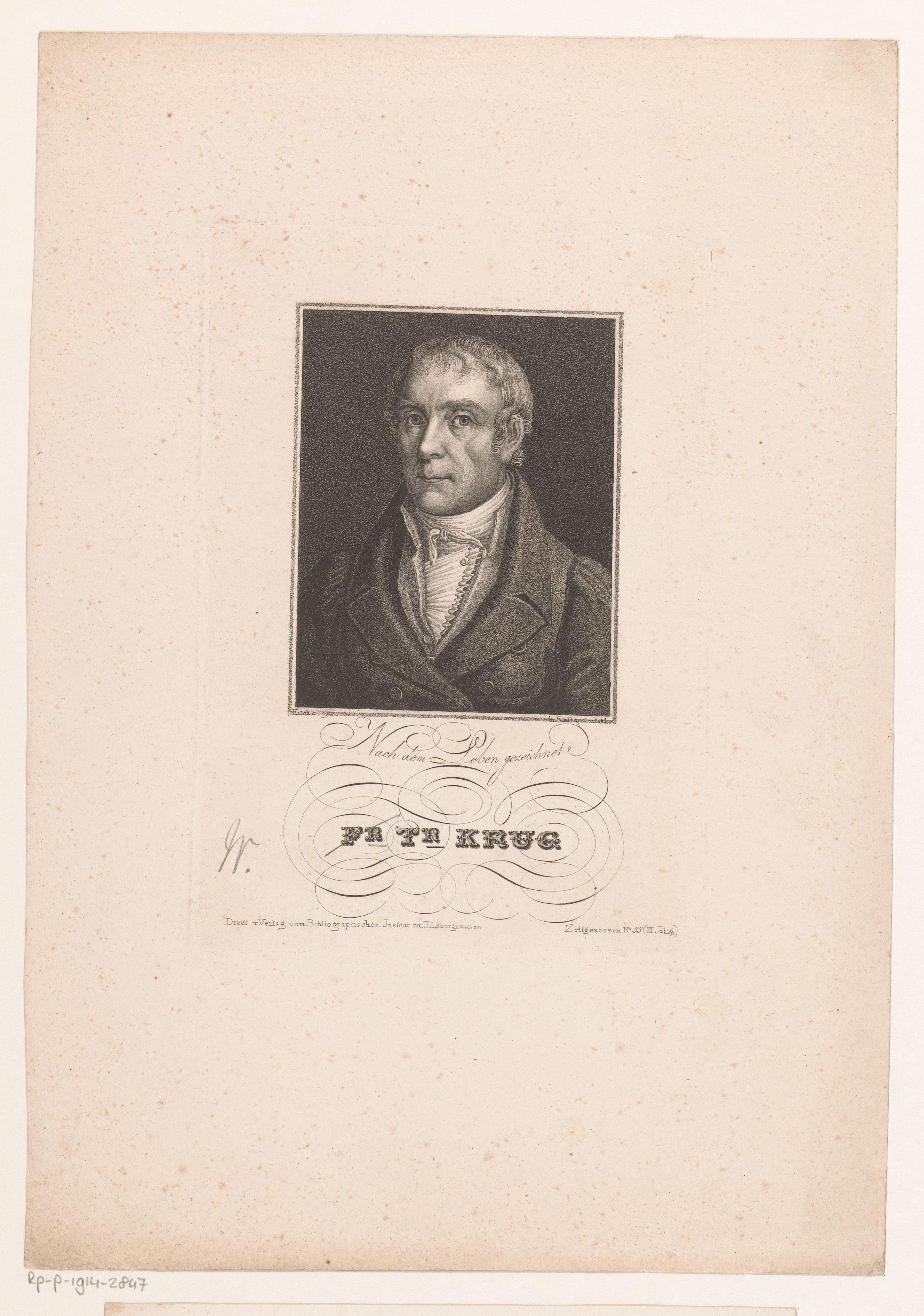 Portret van Wilhelm Traugott Krug