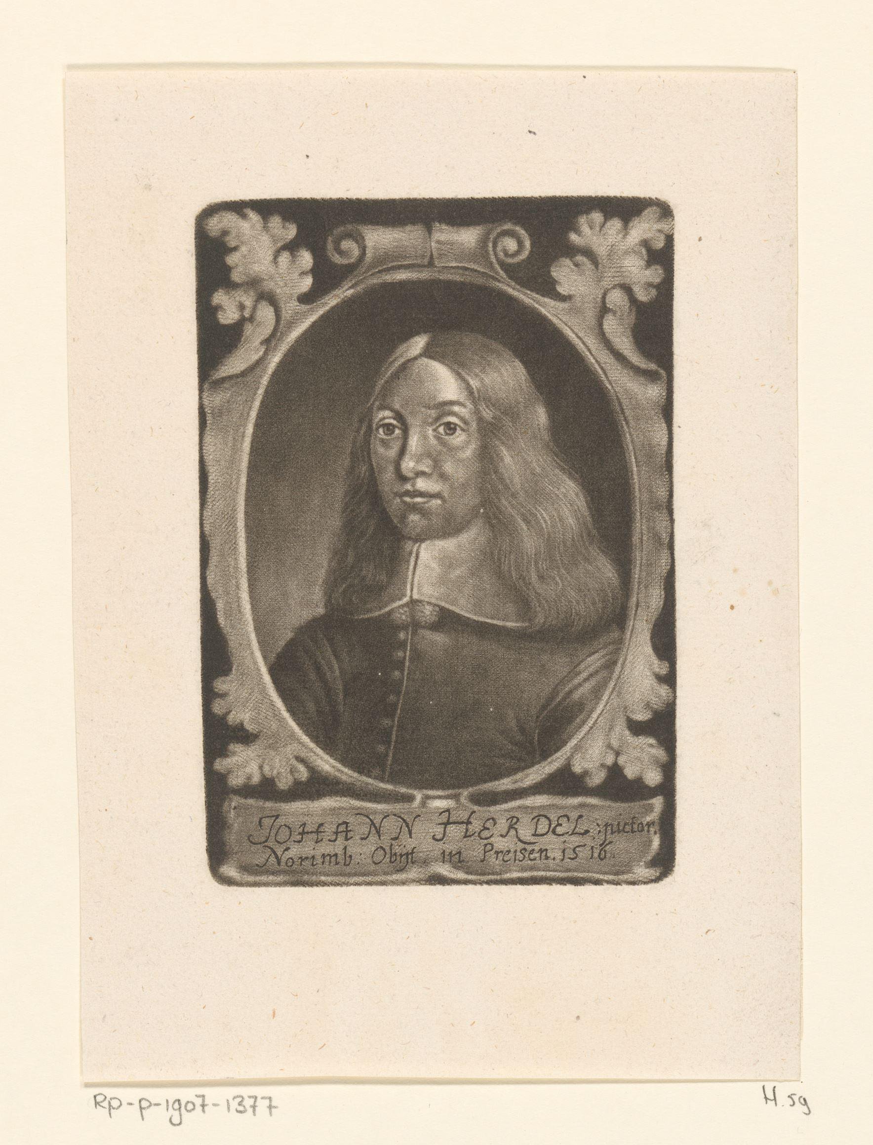 Portret van Johann Herdel
