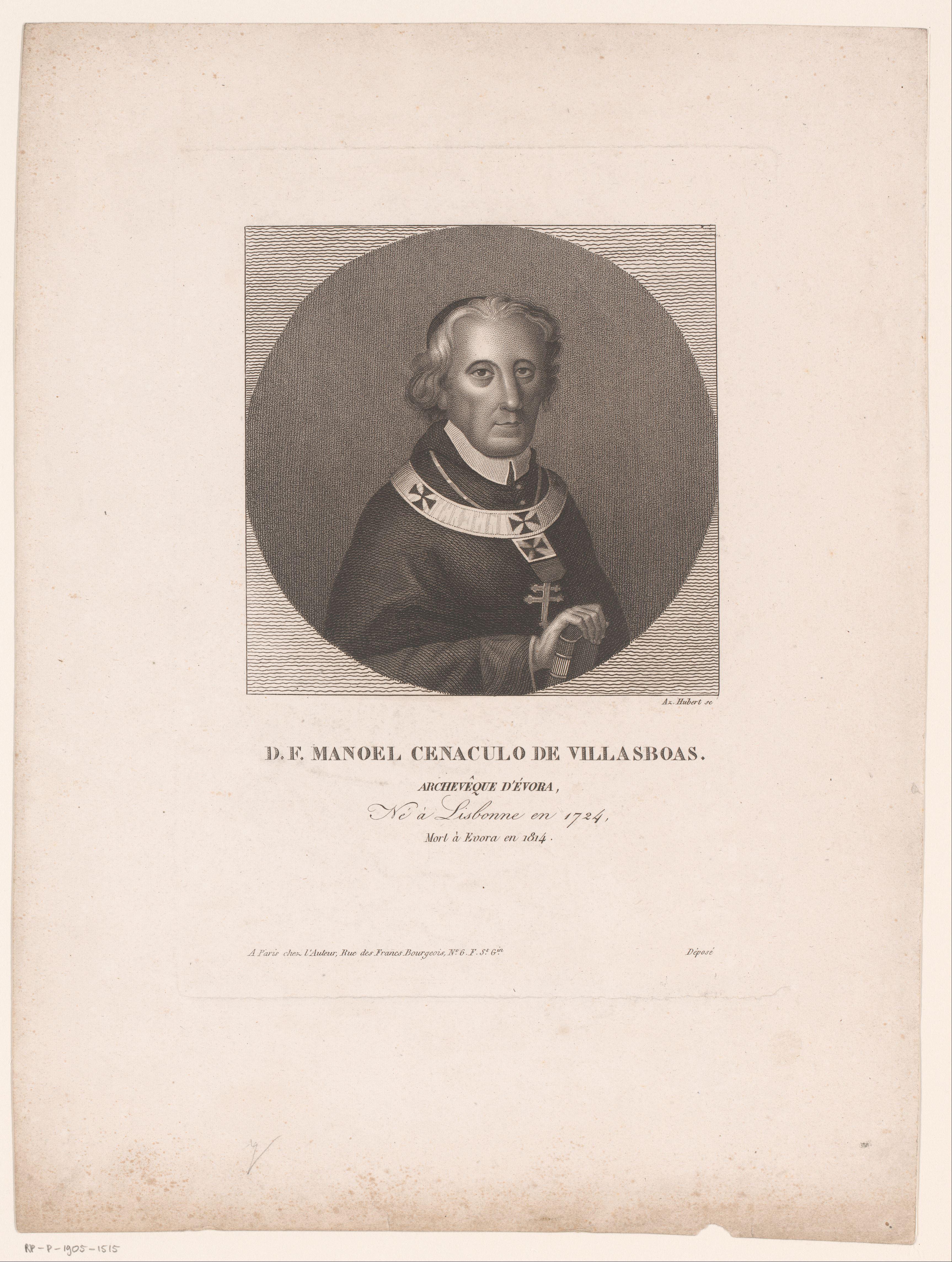 Portret van Manuel do Cenáculo