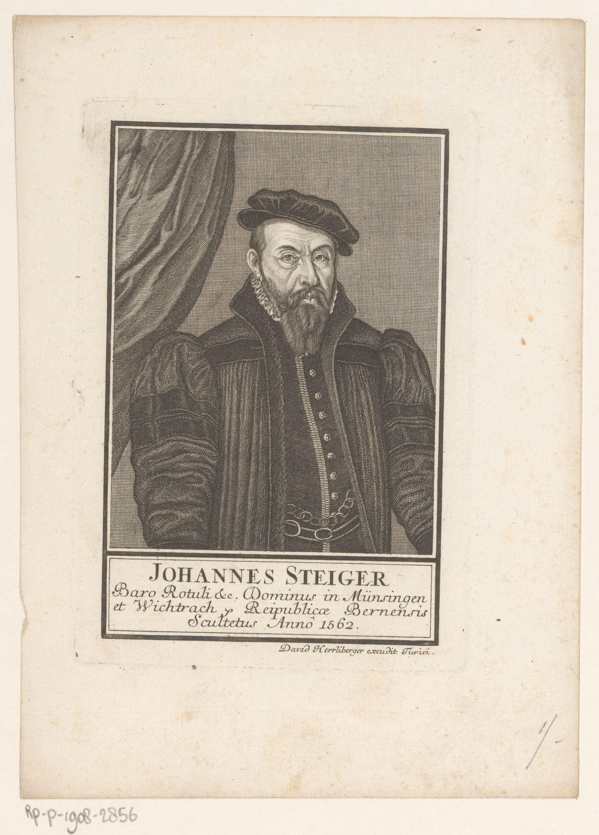Portret van Johannes Steiger
