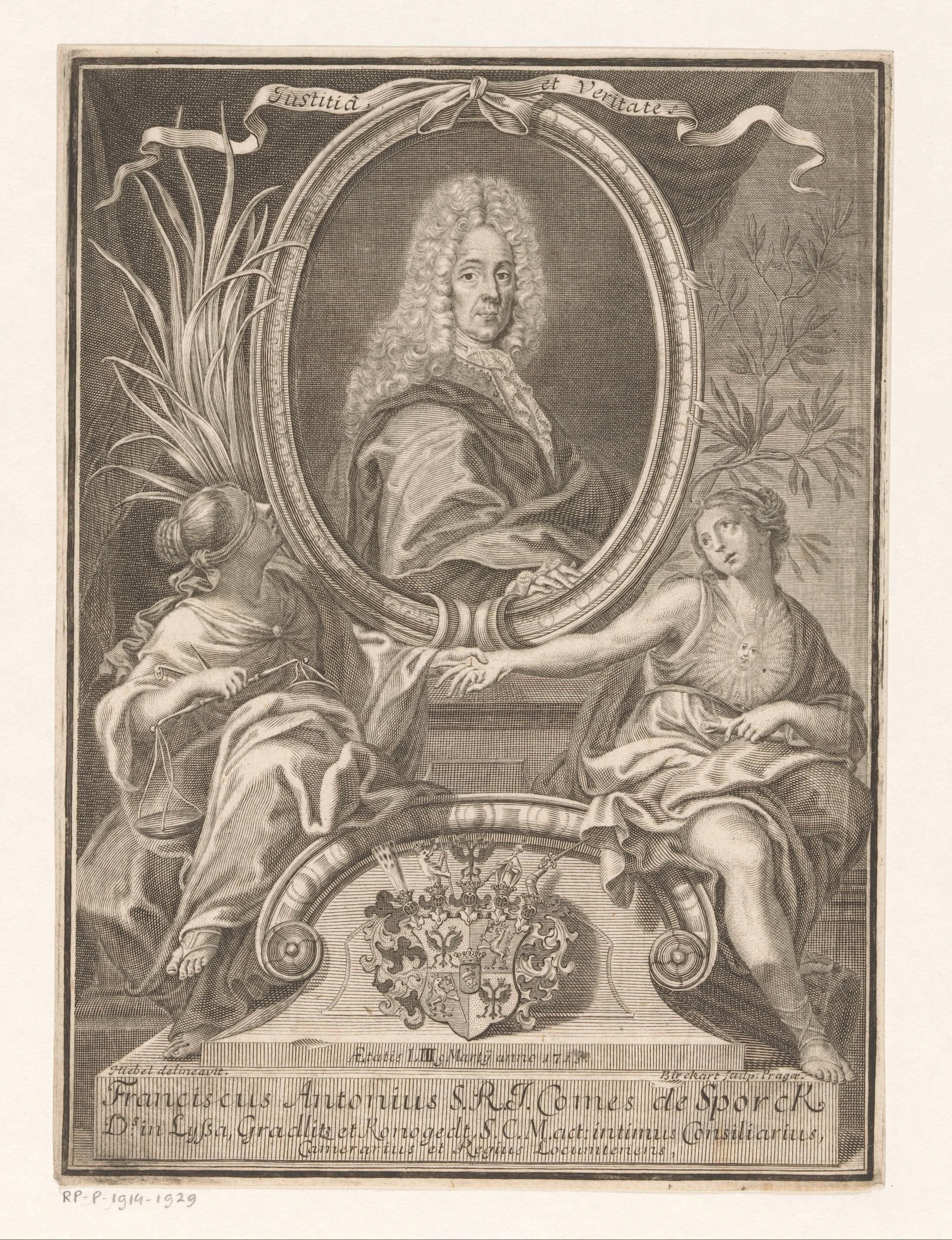 Portret van Franz Anton, Reichsgraf von Sporck