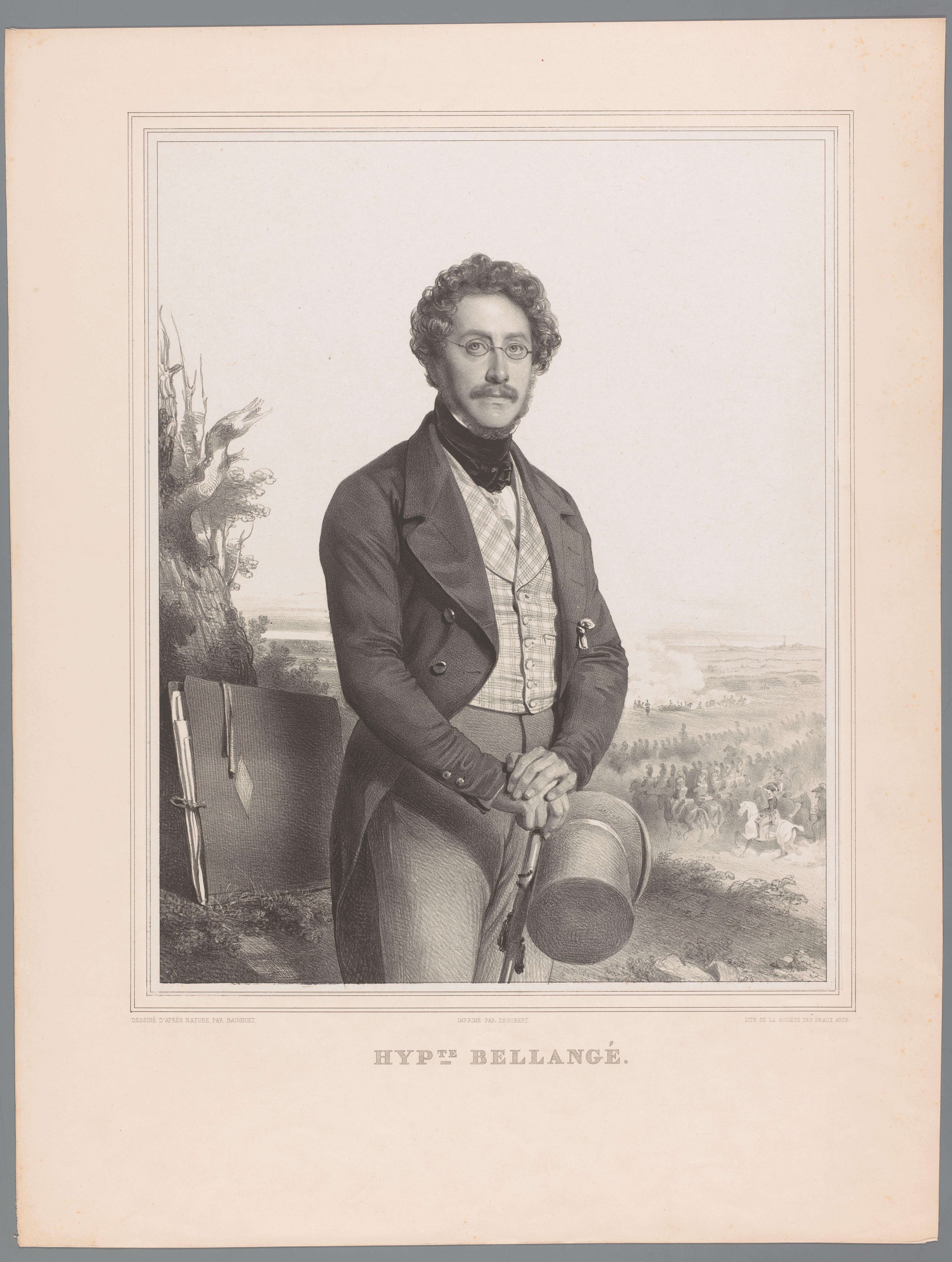Portret van Hippolyte Bellangé