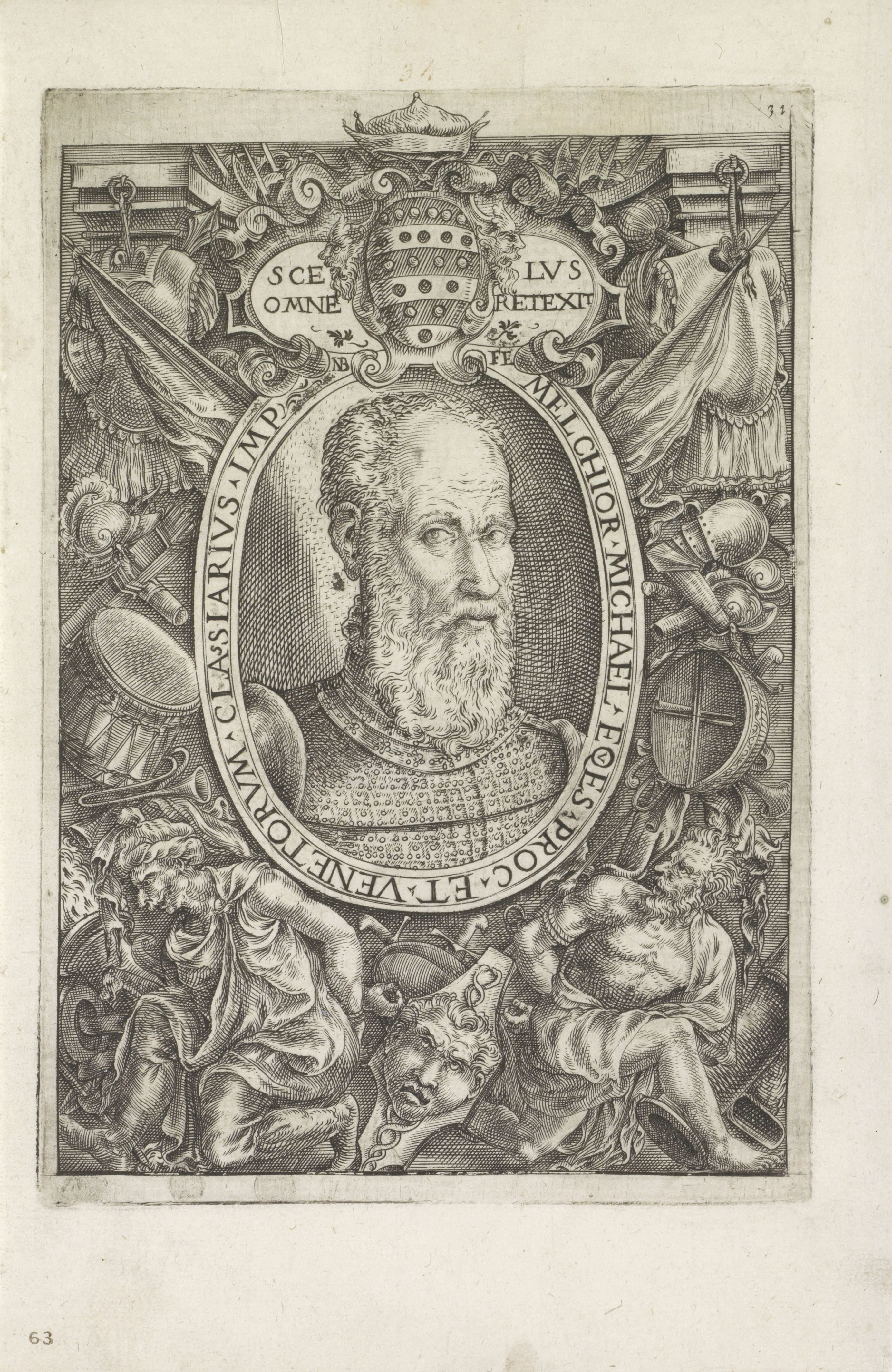 Portret van Melchior Michiel, admiraal van de Venetiaanse vloot